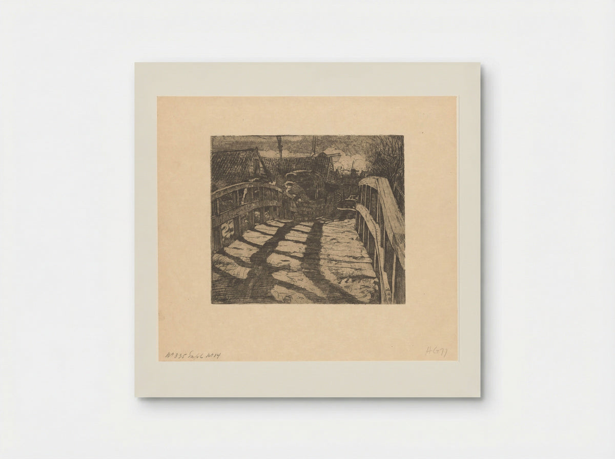 Brug in de Baarsjes in Amsterdam - Pieter Dupont - Poster