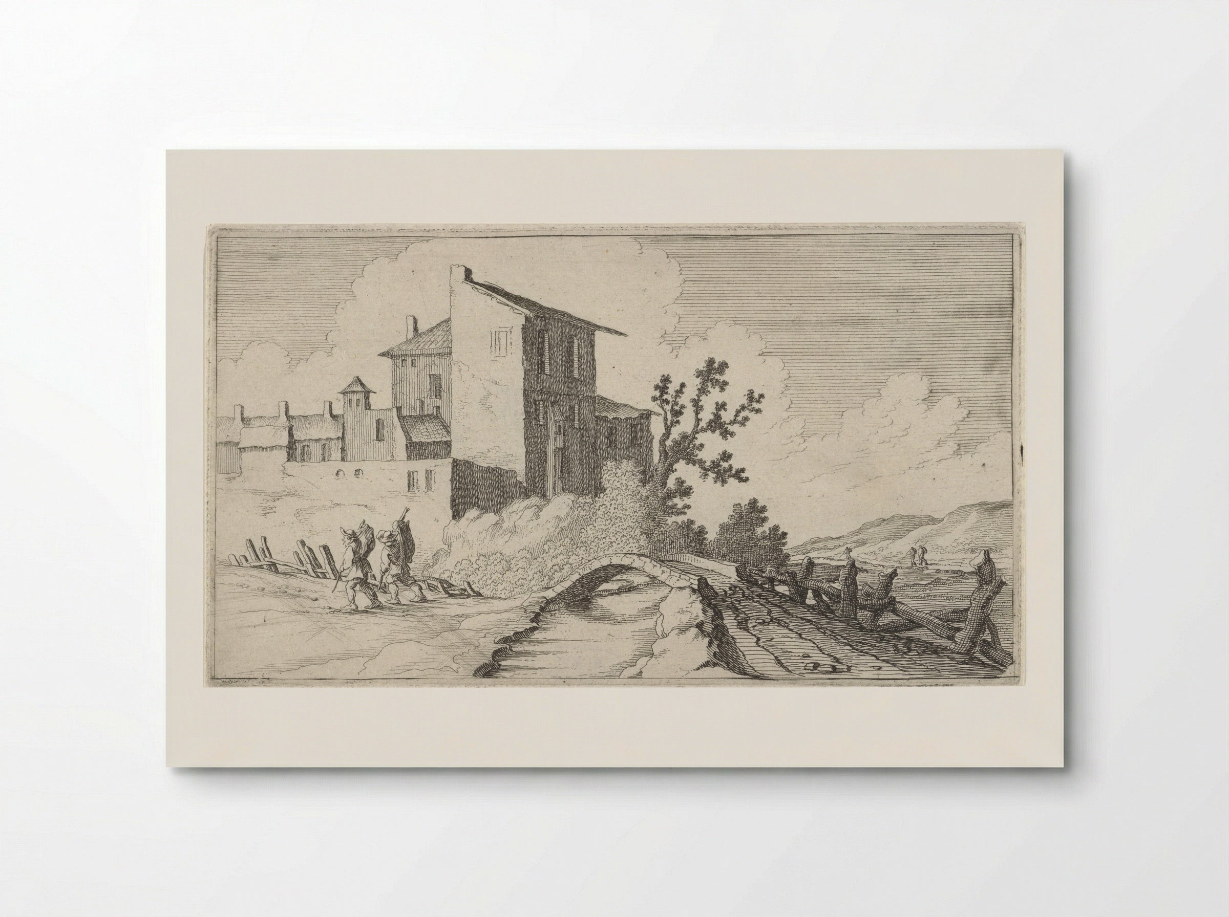 Brug voor ommuurde gebouwen - Gillis van Scheyndel (I) - Poster