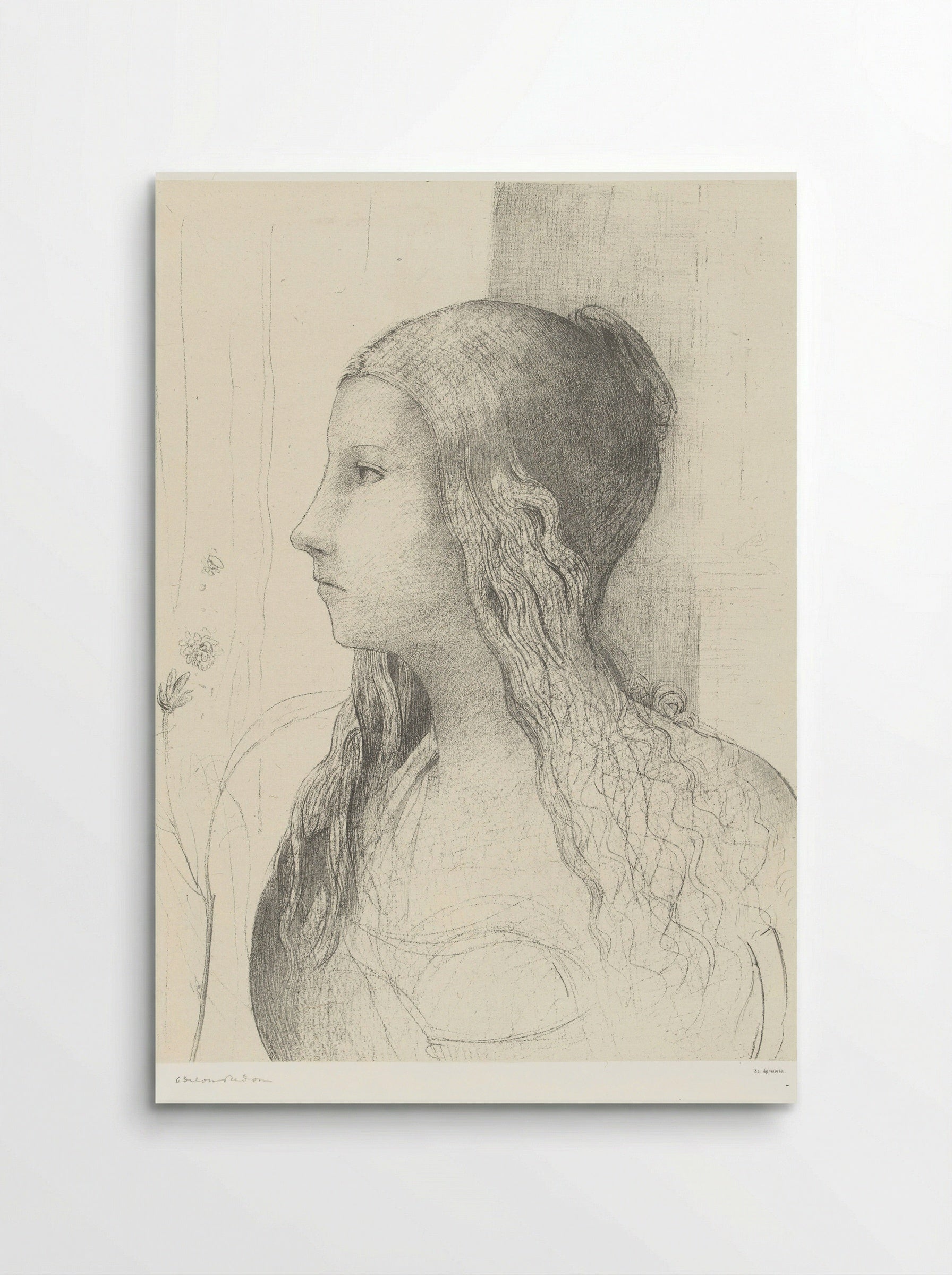 Brunhilde - Odilon Redon - Poster