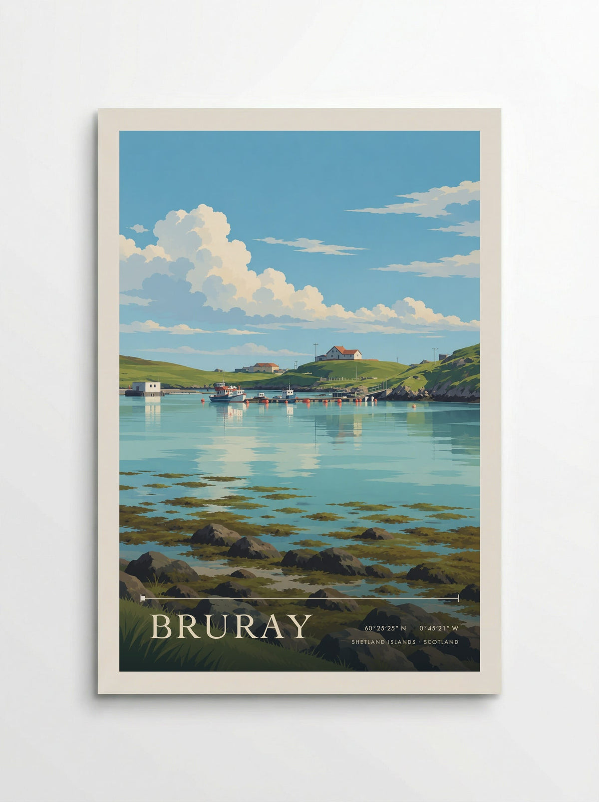 Bruray, Shetland Islands | Travel Poster - Poster