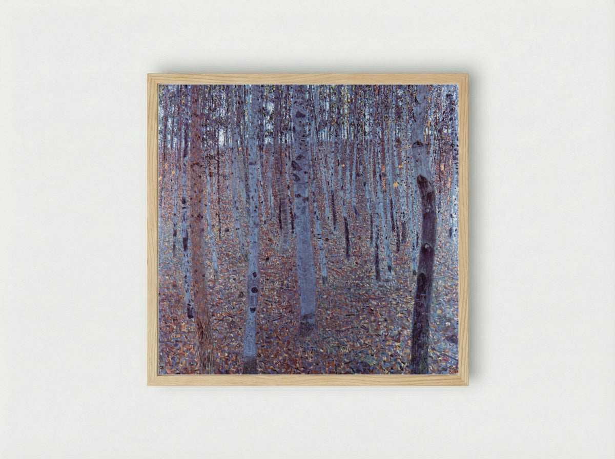 Buchenhain - Gustav Klimt - Framed Print Wood