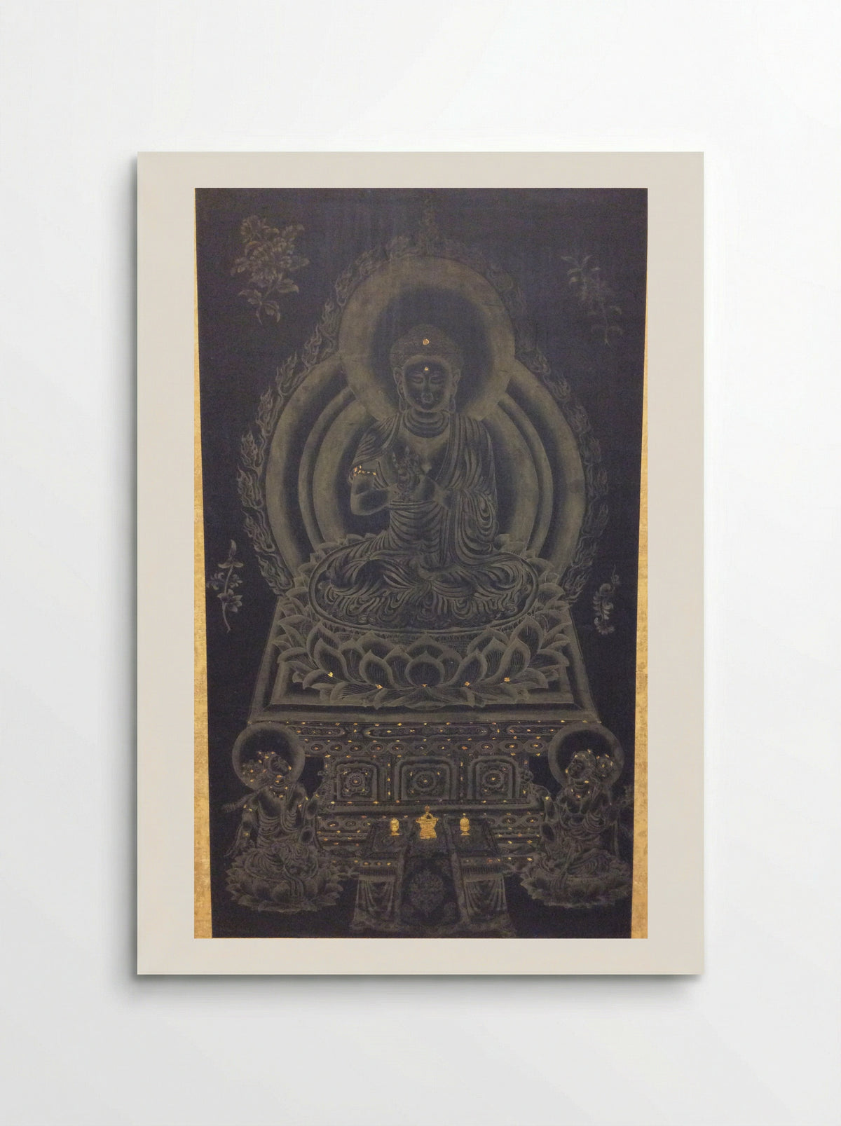 Buddha Seated on Lotus Throne - Jiang Jun - Poster