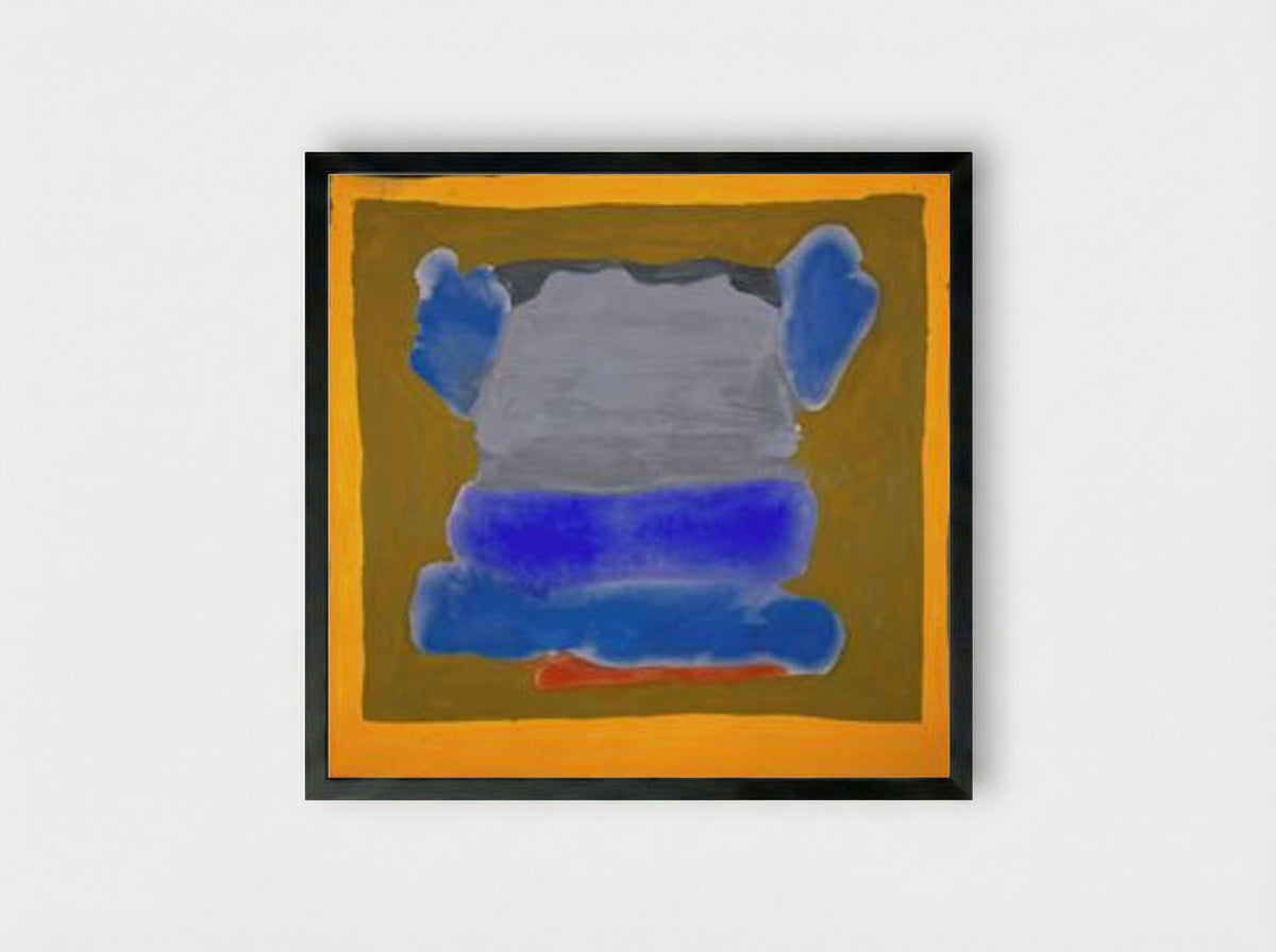 Buddha's Court - Helen Frankenthaler - Framed Print Black