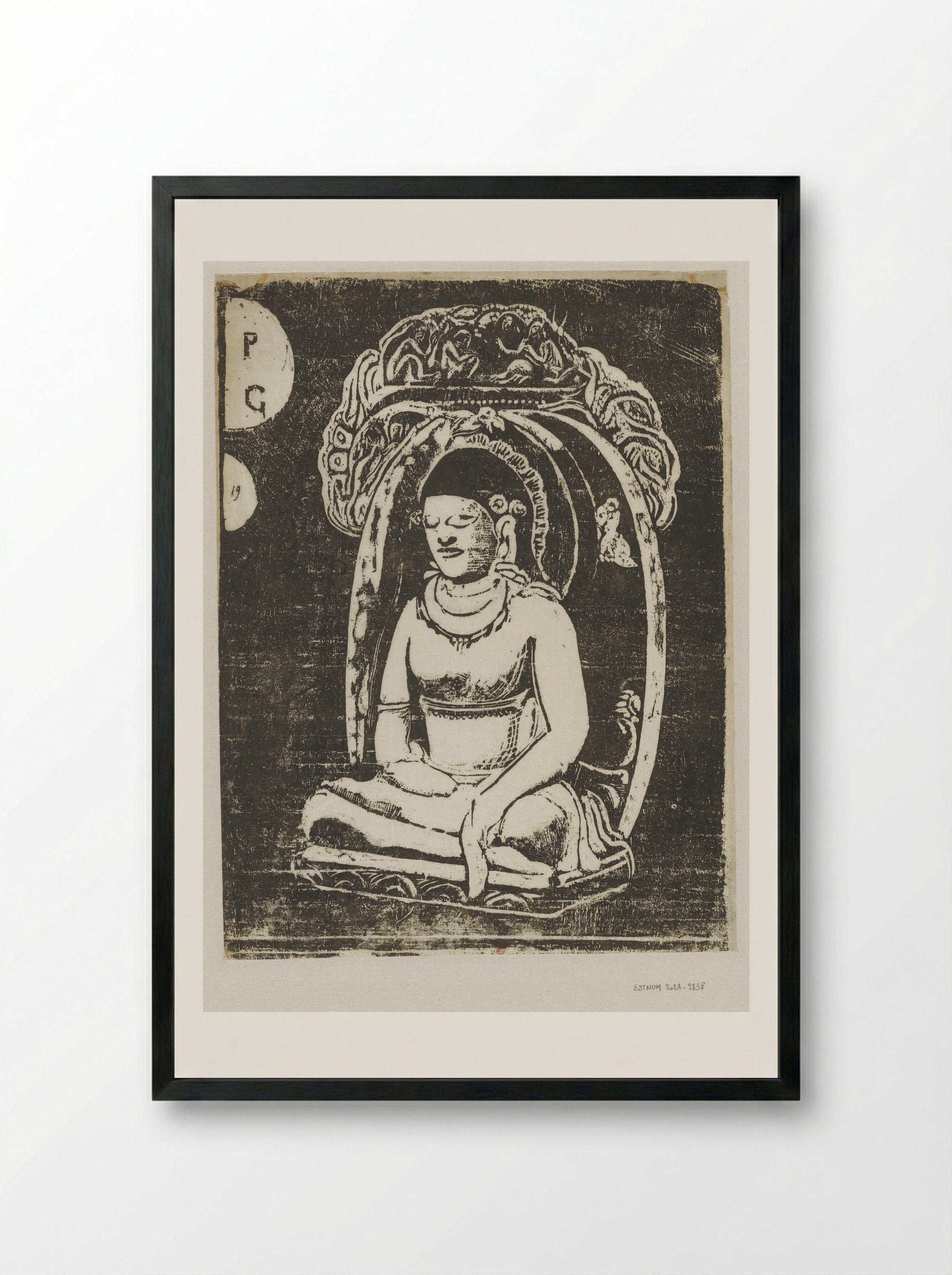 Buddha - Paul Gauguin - Framed Print Black