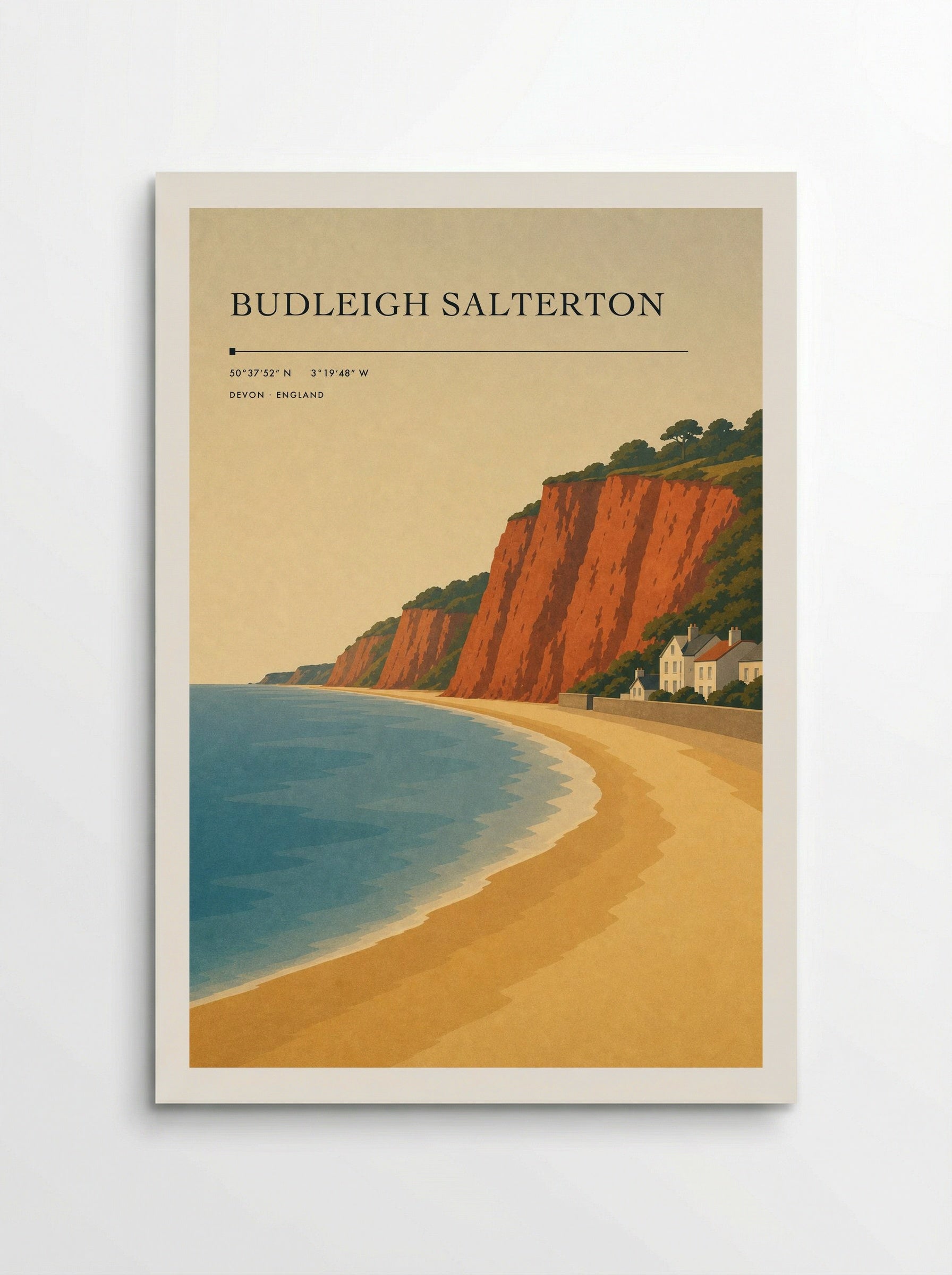 Budleigh Salterton Travel Poster - Poster