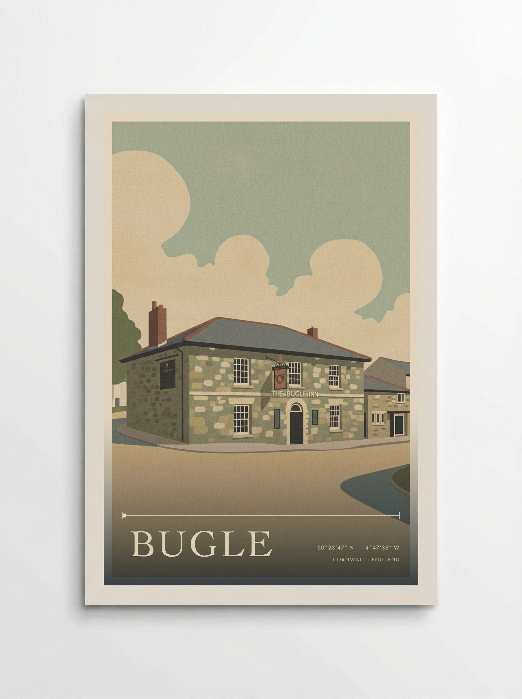 Bugle Cornwall England Travel Poster - Poster