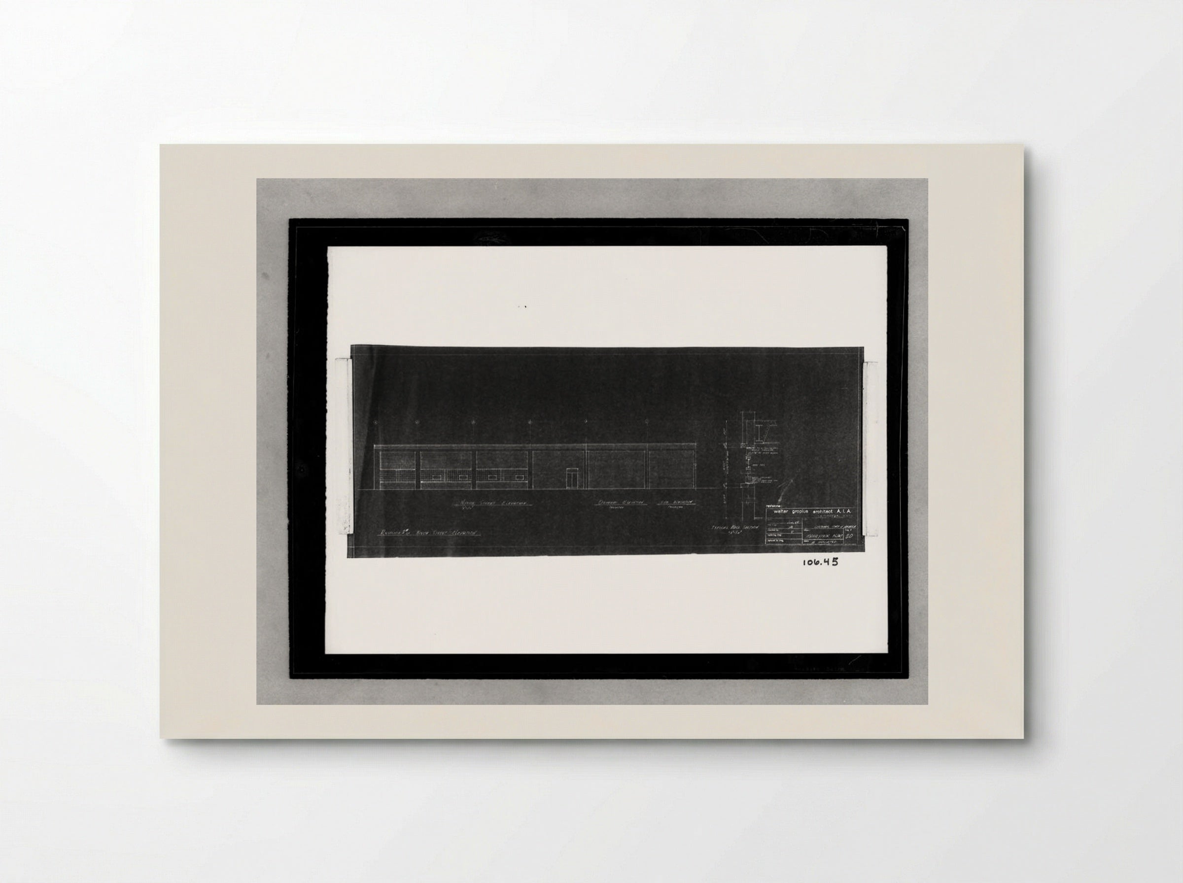 Building Addition and Alterations, Philadelphia - Walter Gropius - Poster