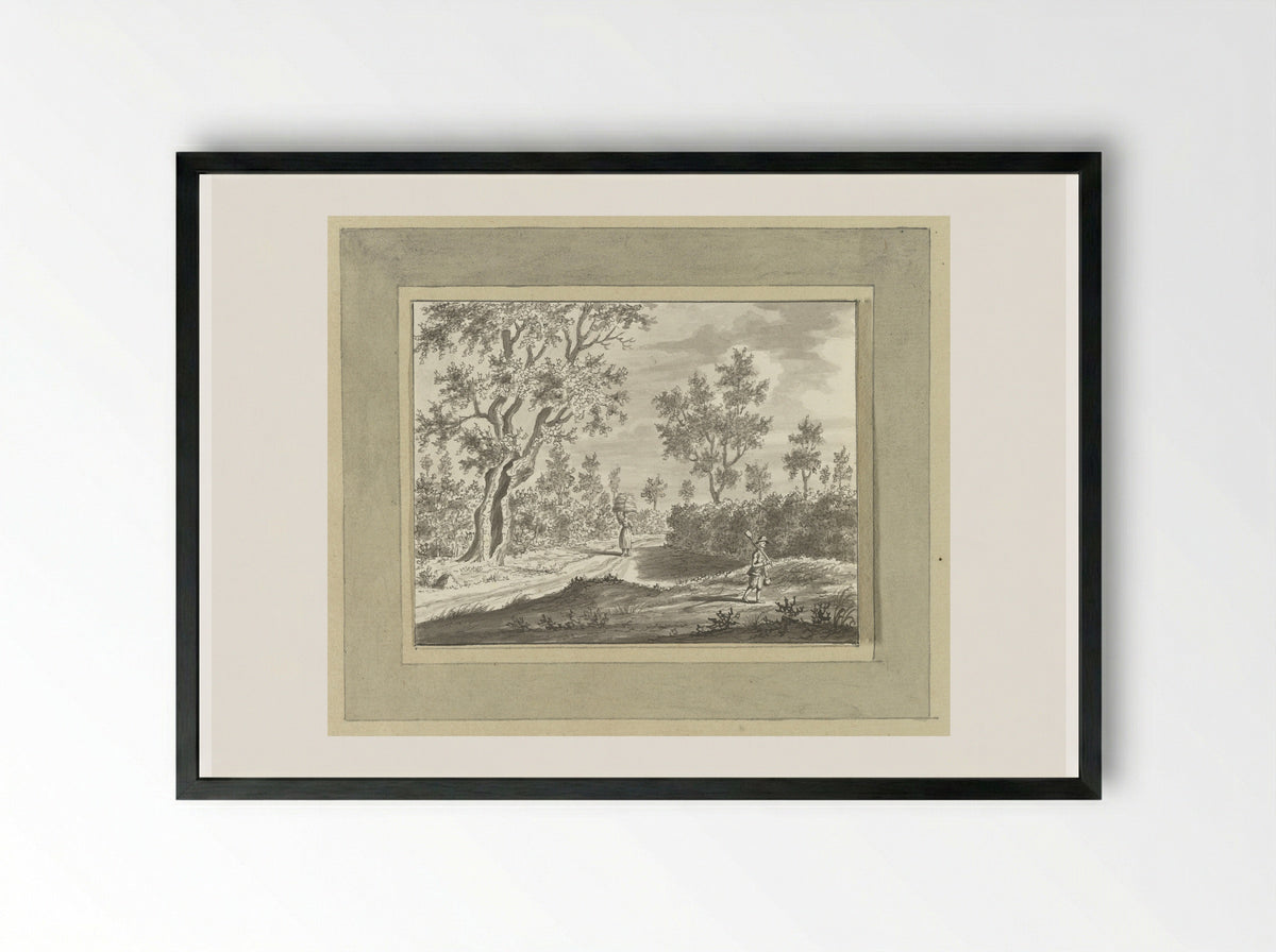 Buiten Kronberg bij Frankfurt am Main - Ernst Willem Jan Bagelaar - Framed Print Black