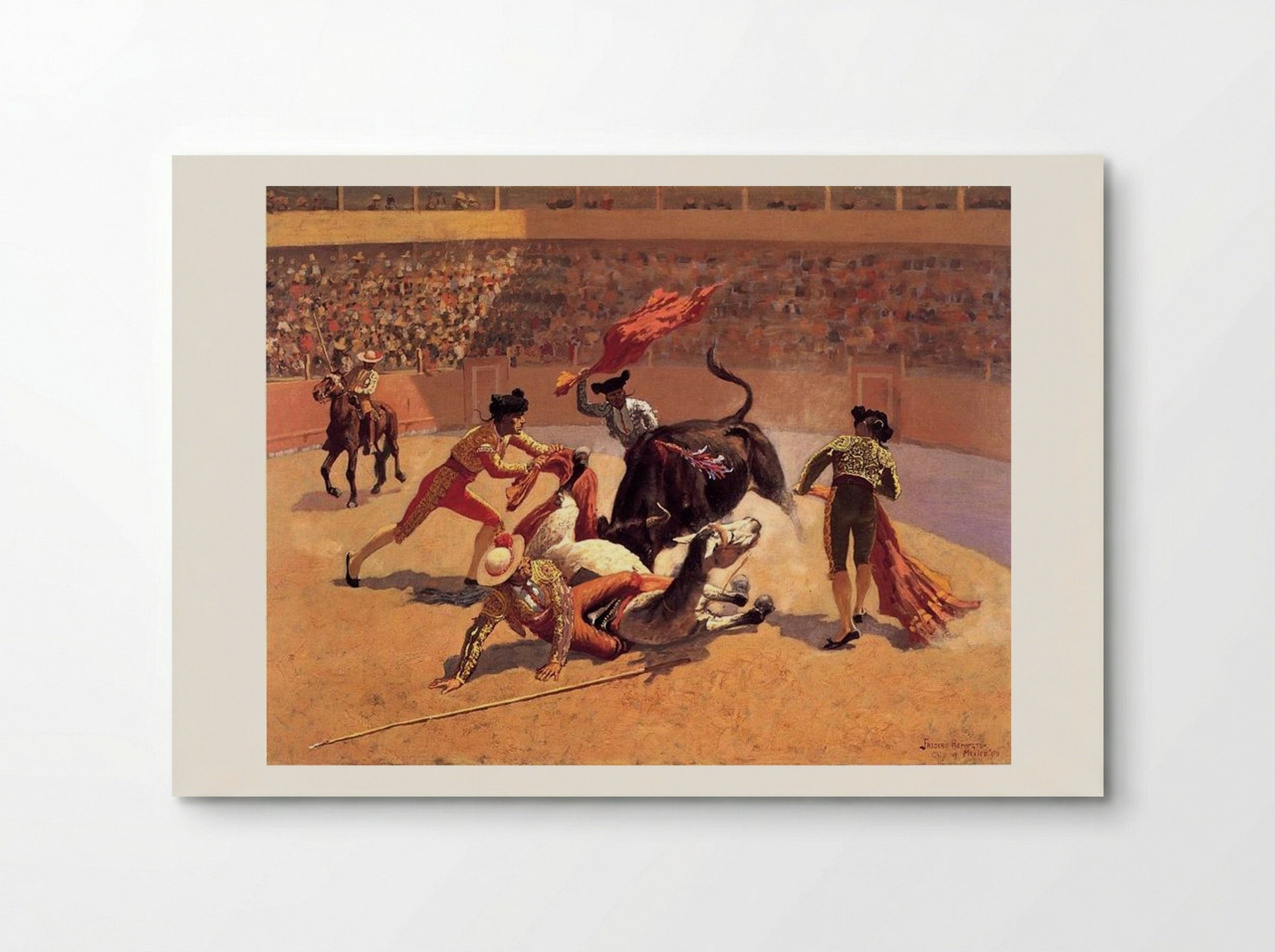 Bull Fight in Mexico - Frederic Remington - Poster