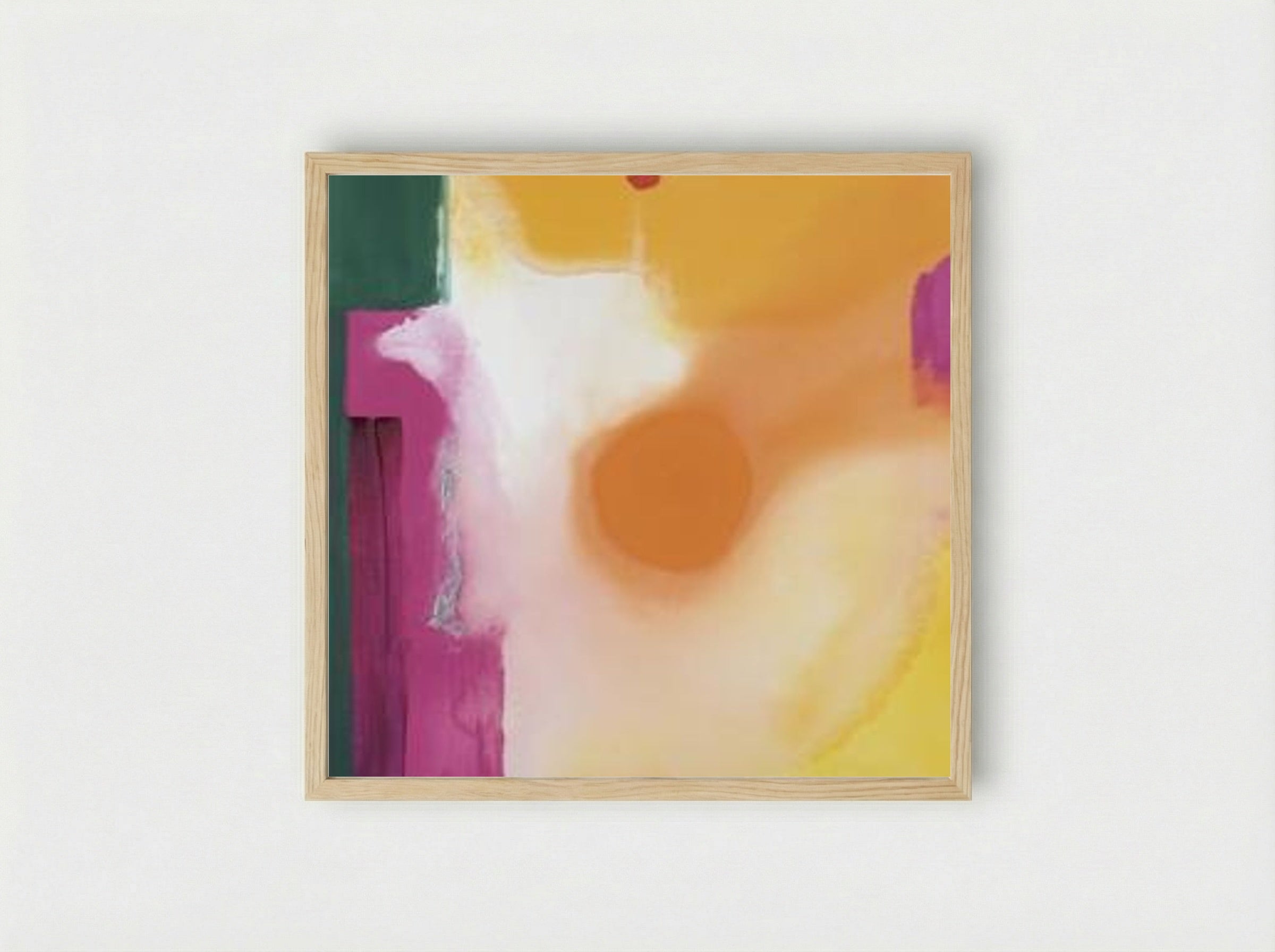 Bullseye - Helen Frankenthaler - Framed Print Wood