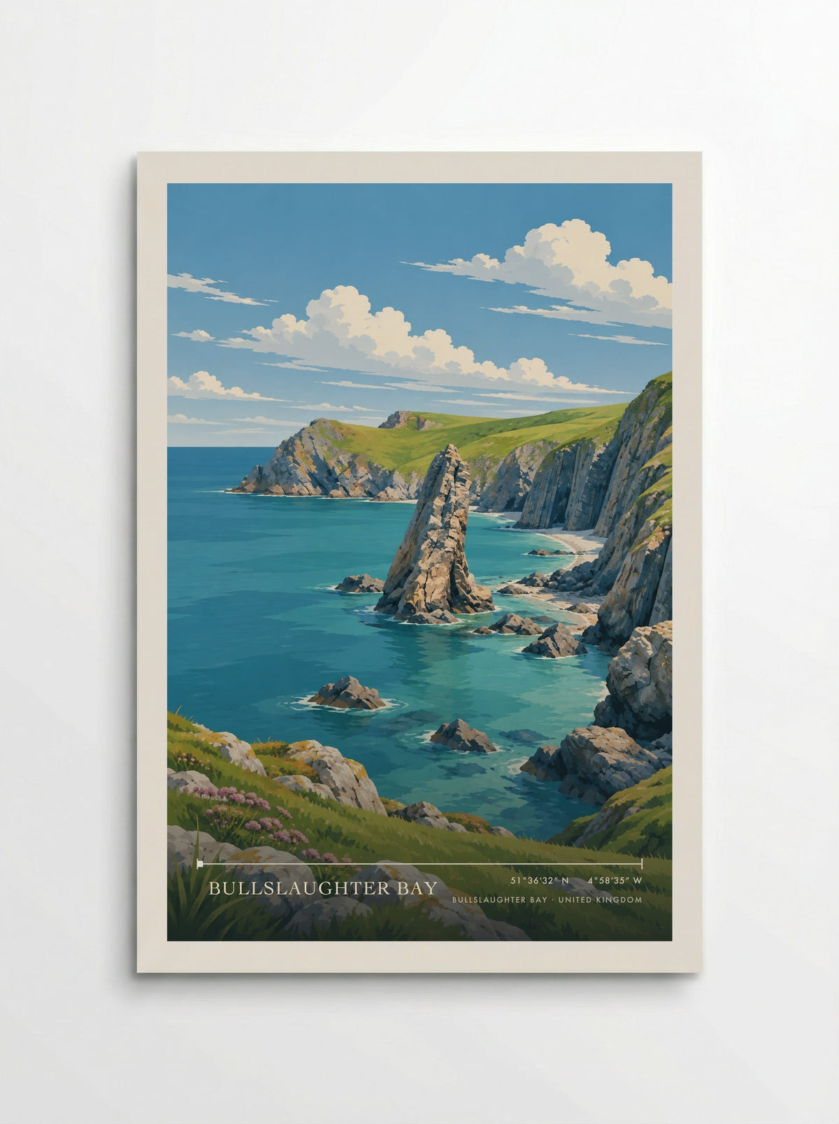 Bullslaughter Bay | Travel Poster - Poster