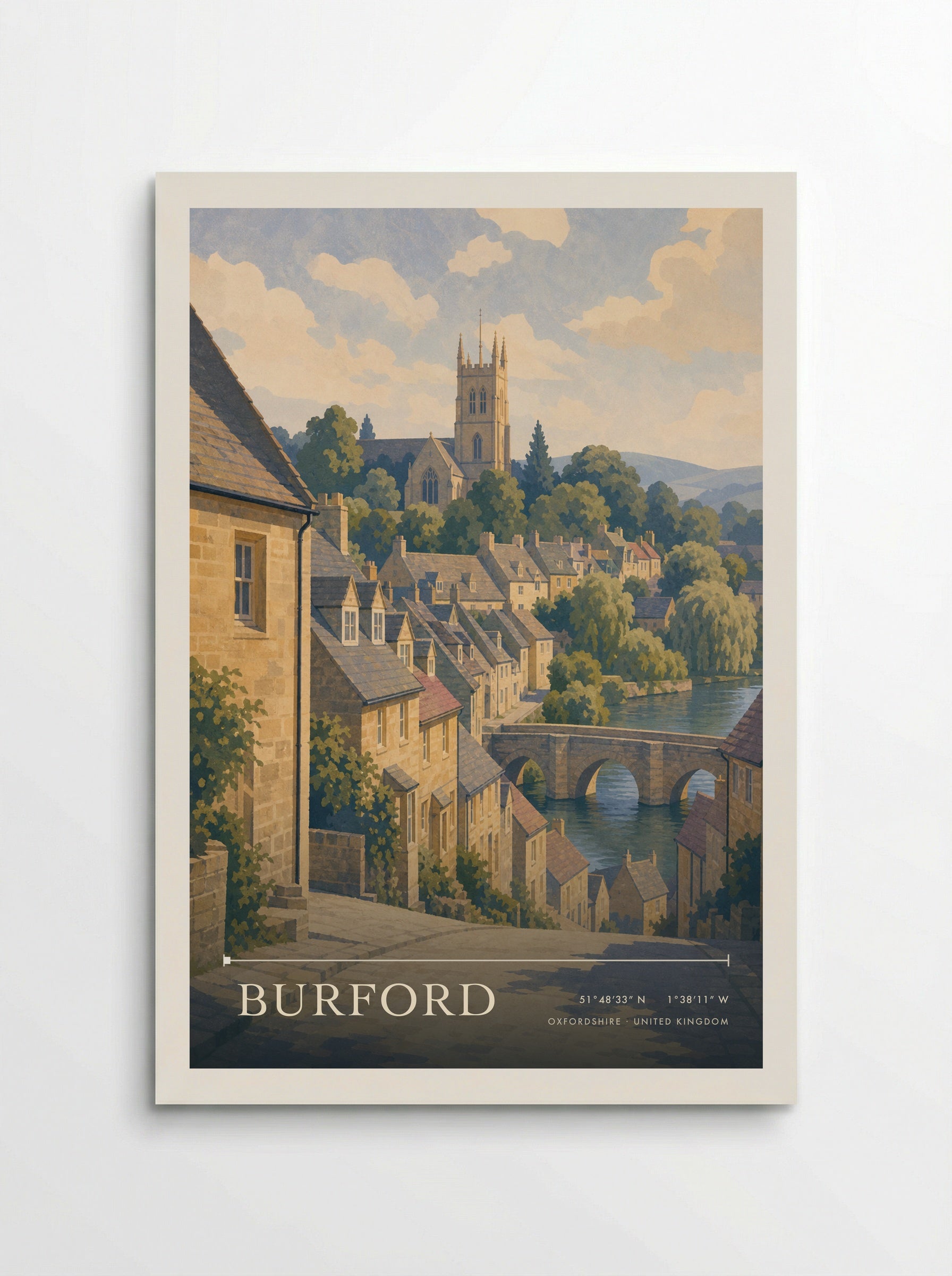 Burford Oxfordshire United Kingdom Travel Poster - Poster
