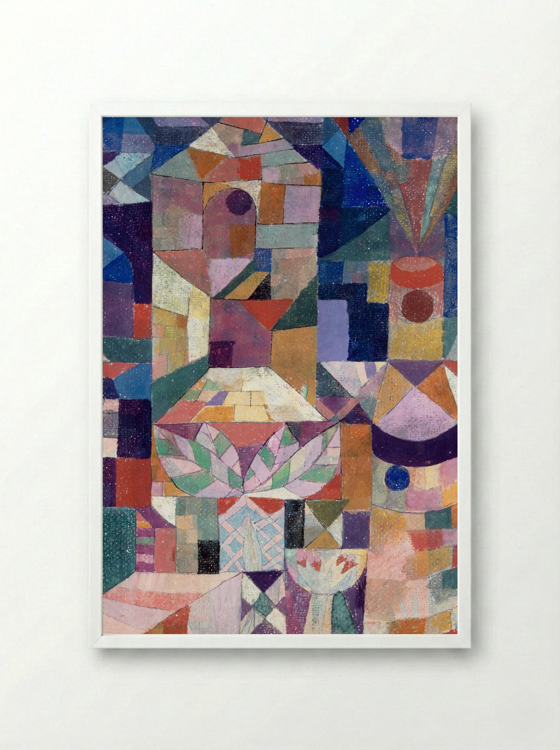 Burggarten - Paul Klee - Framed Print White