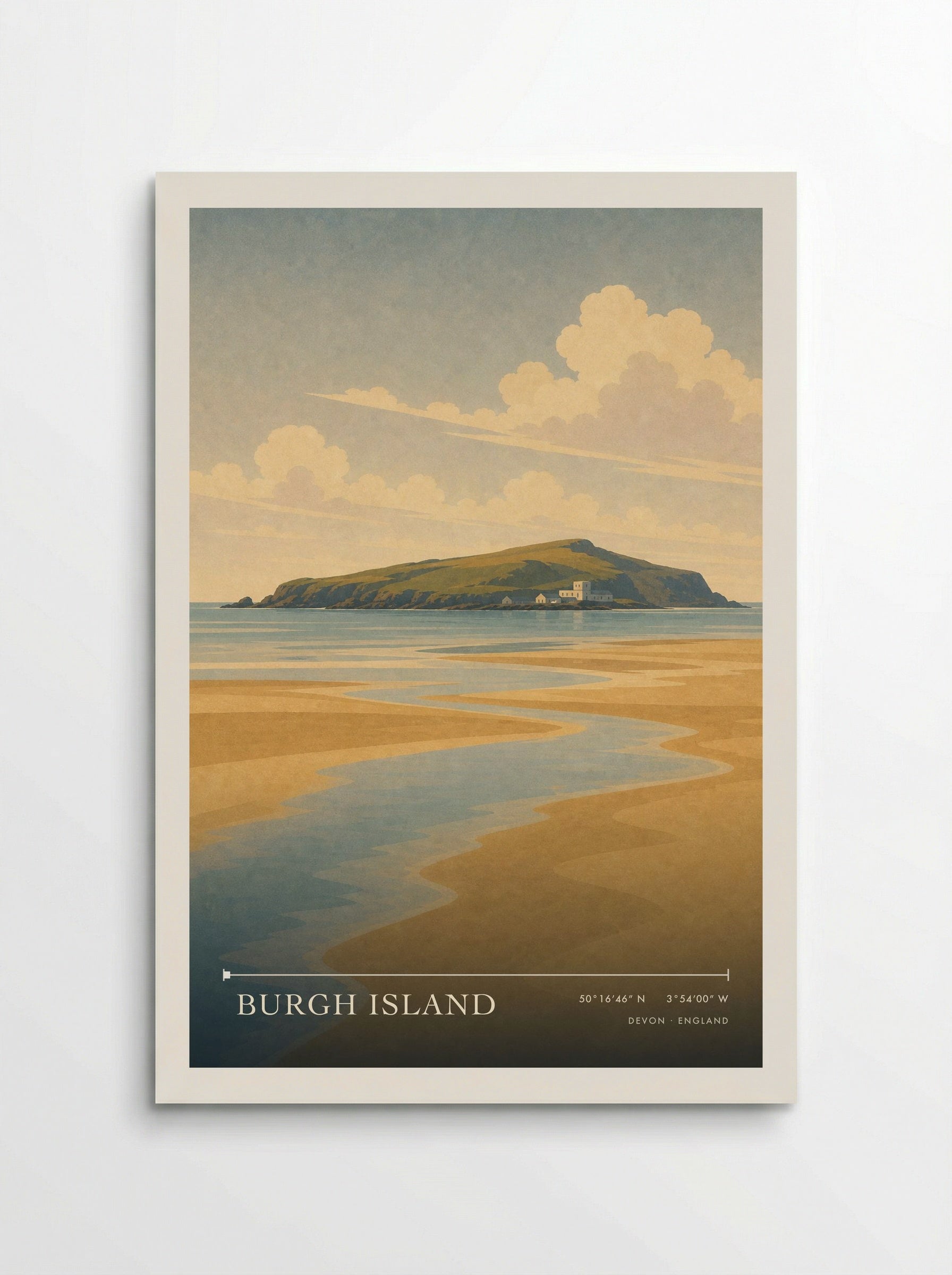 Burgh Island Devon England Travel Poster - Poster