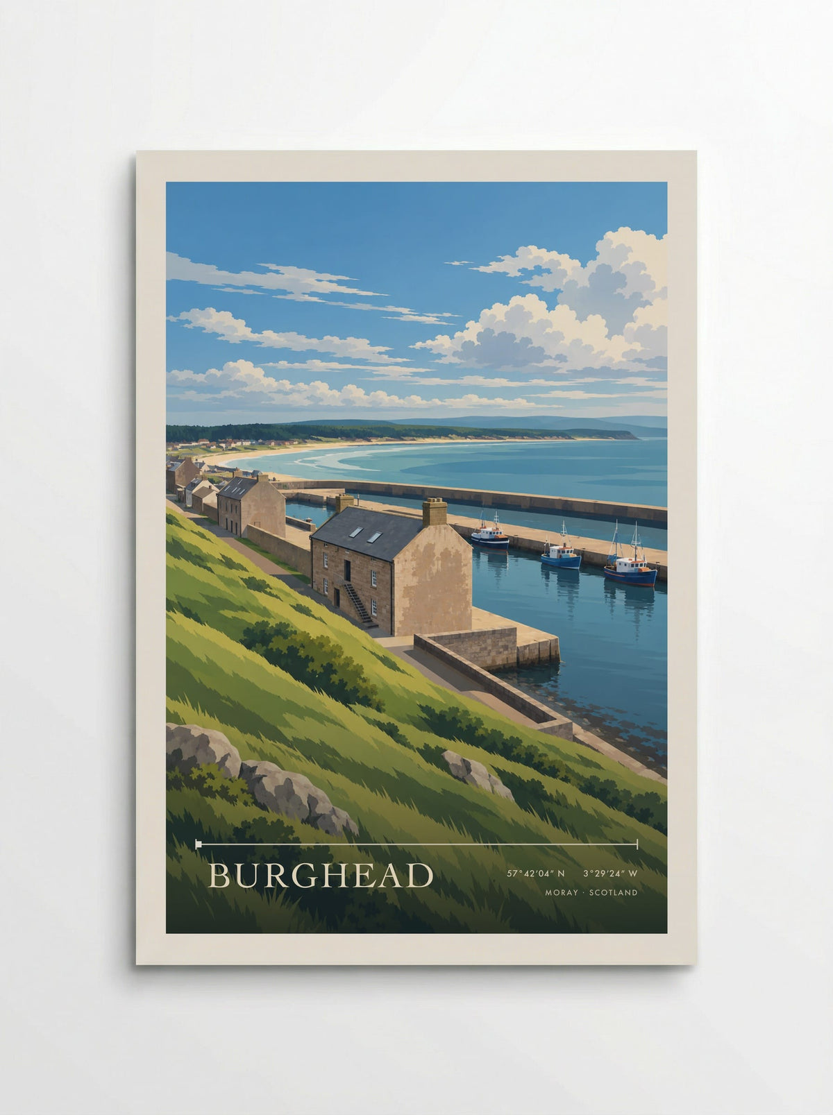 Burghead, Moray | Travel Poster - Poster