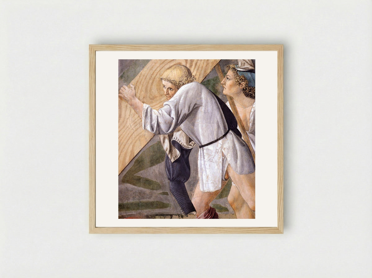 Burial of the Holy Wood - Piero della Francesca - Framed Print Wood