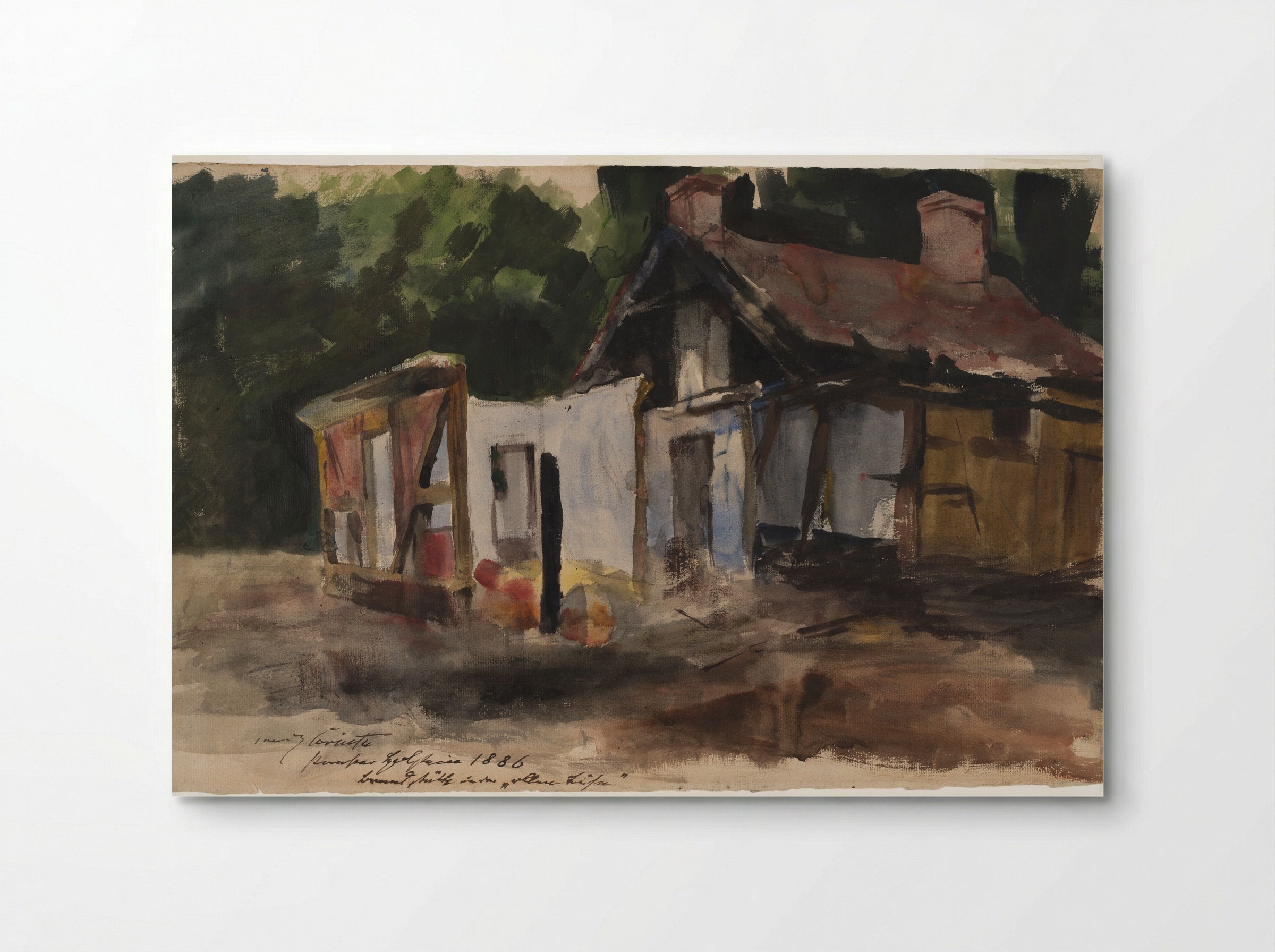 Burned-out Building in Holstein - Lovis Corinth - Poster