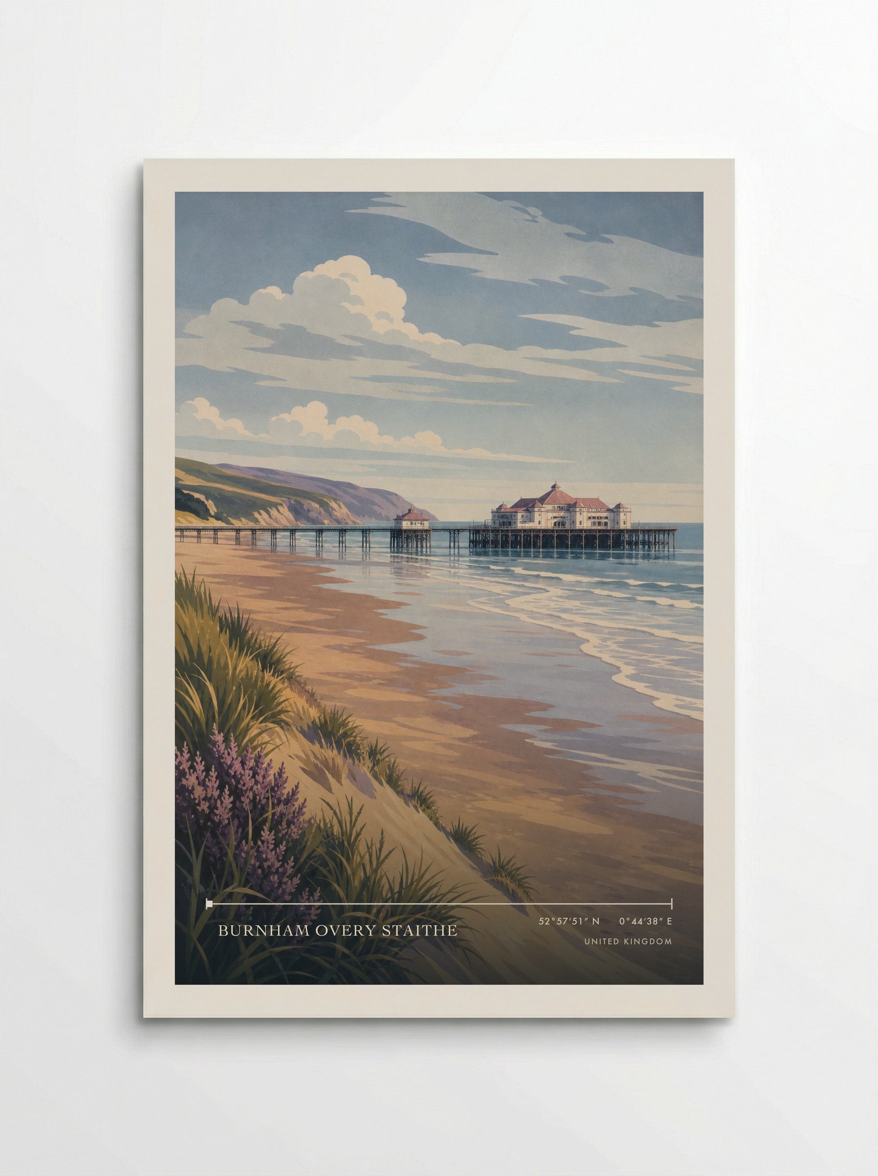 Burnham Overy Staithe United Kingdom Travel Poster - Poster