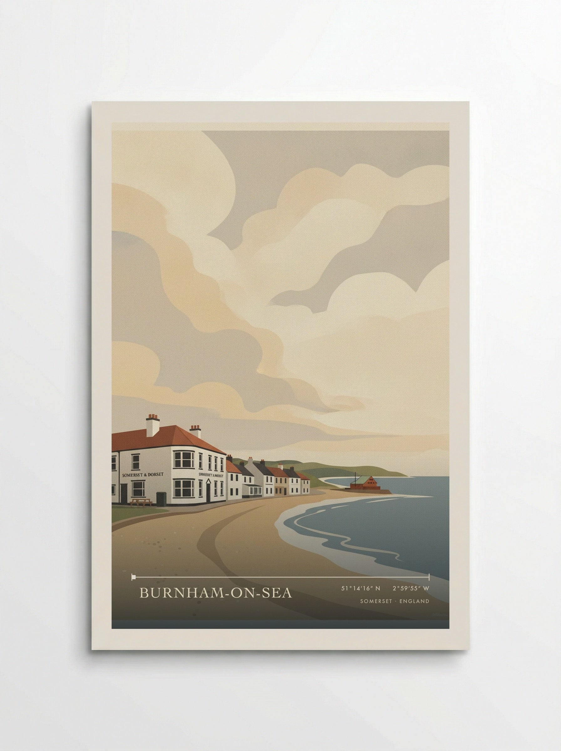 Burnham-on-Sea Somerset England Travel Poster - Poster