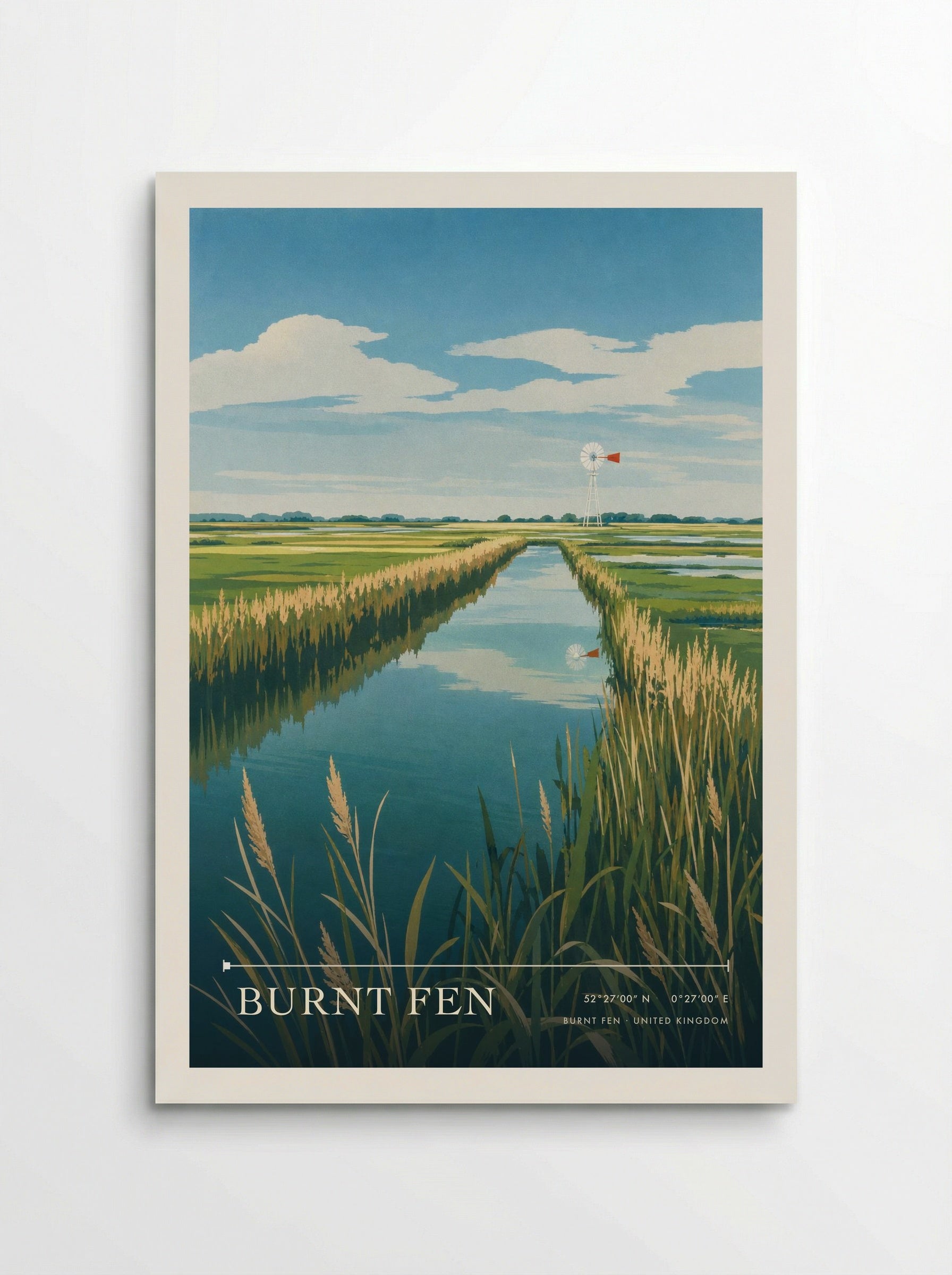 Burnt Fen United Kingdom Travel Poster - Poster