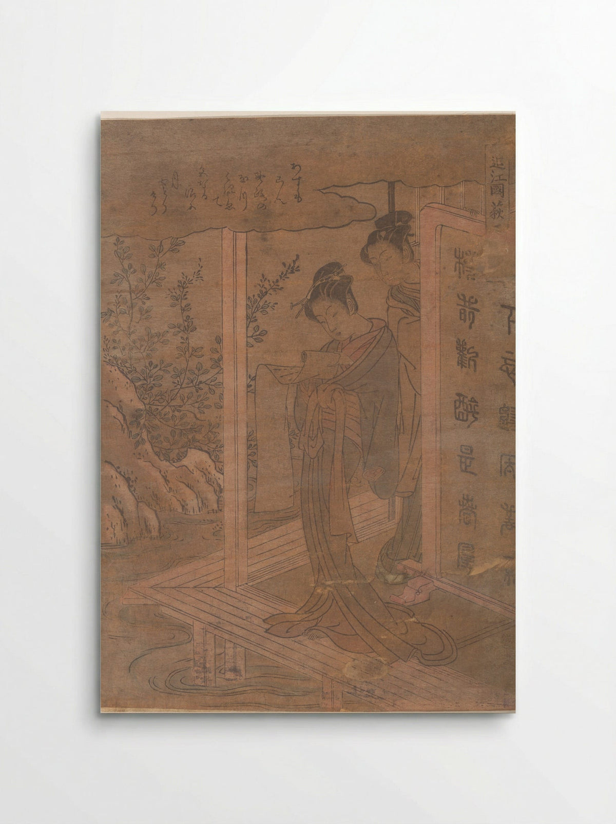 Bush Clover in Province of Omi - Isoda Koryūsai - Poster