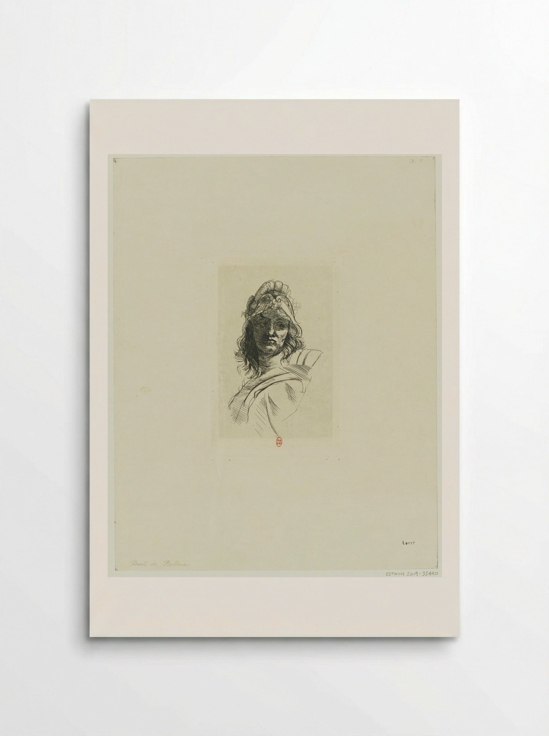 Bust of Bellone - Auguste Rodin - Poster