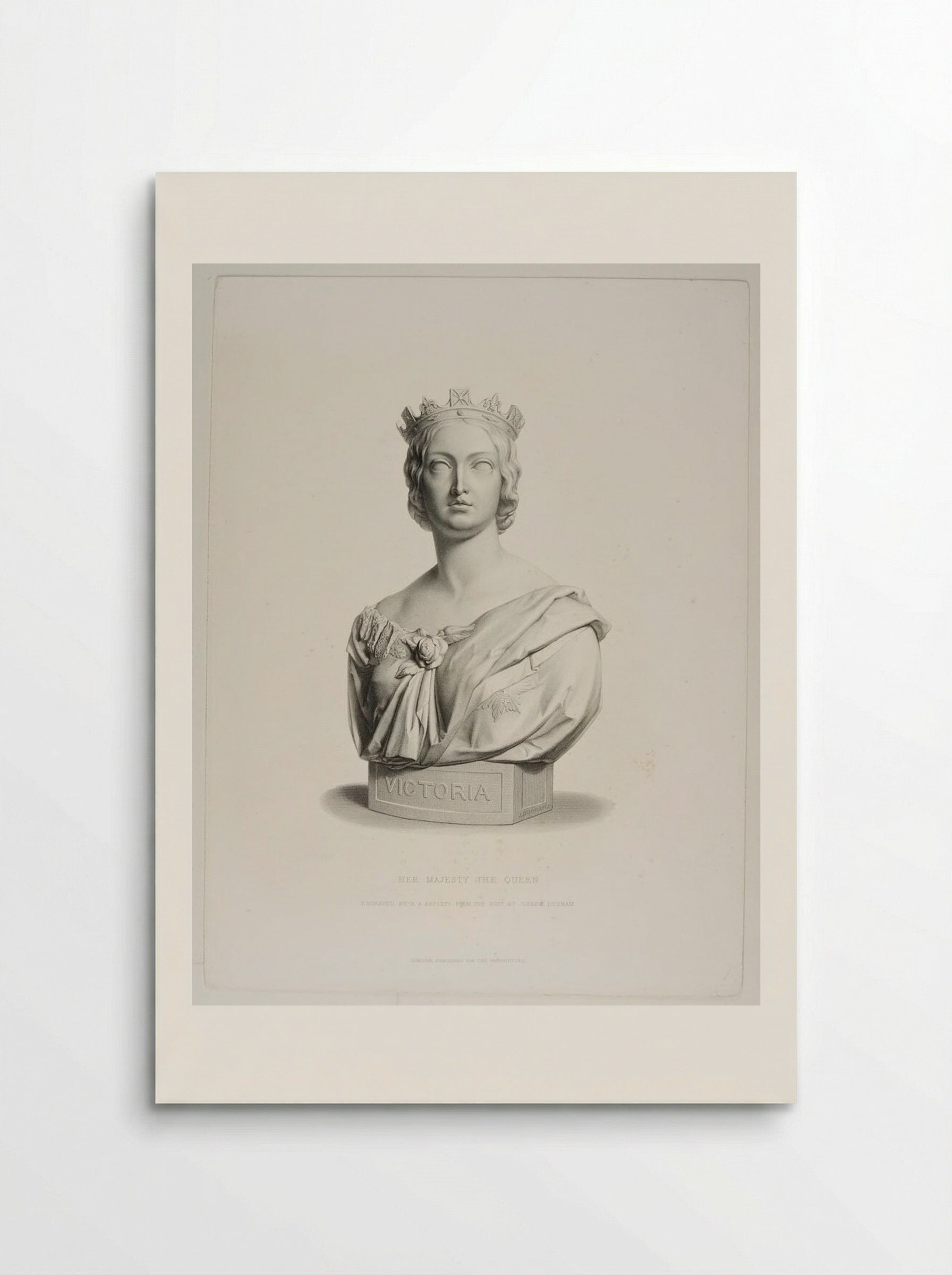 Bust of Queen Victoria - Richard Austin Artlett - Poster
