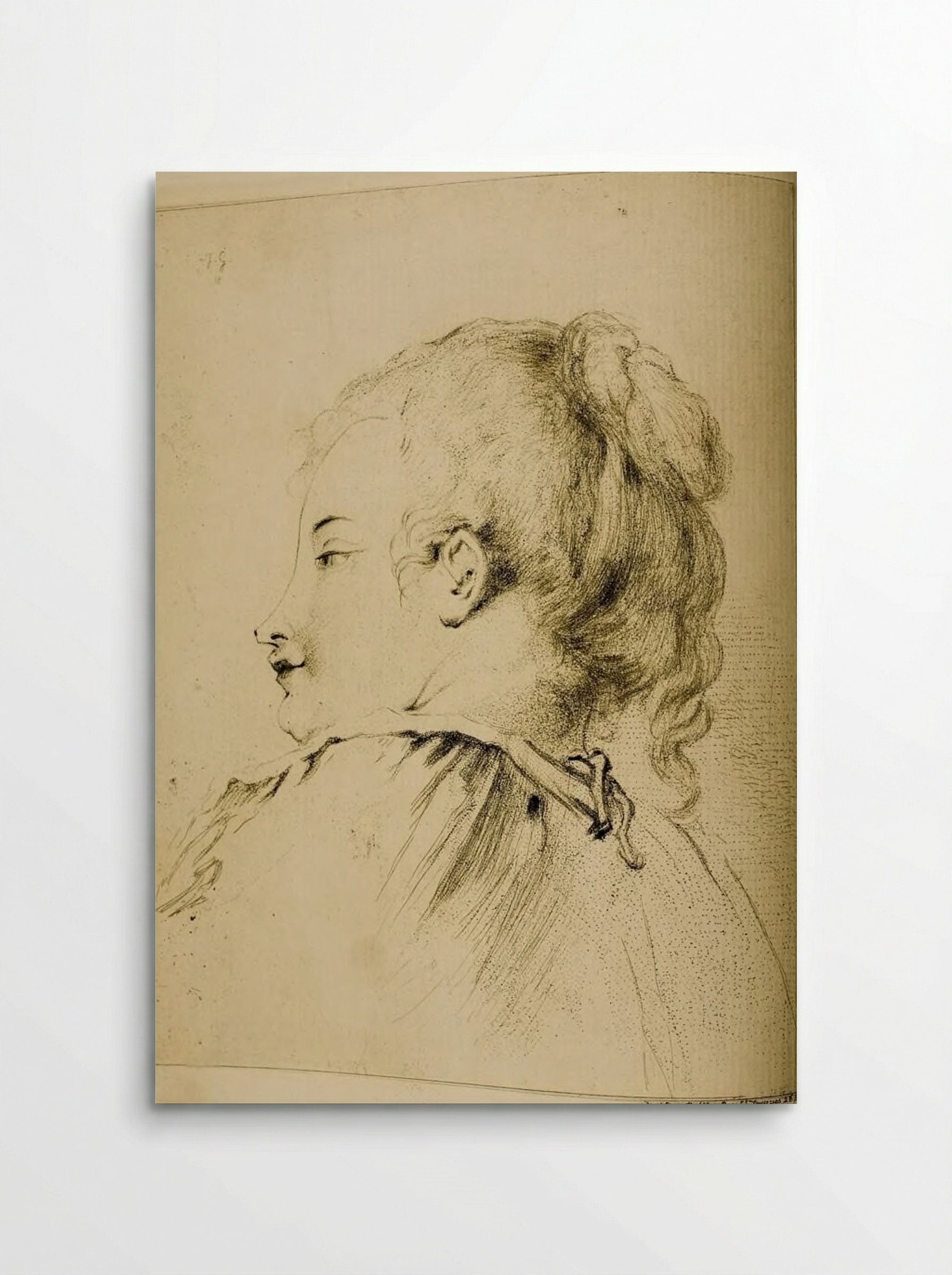 Bust of a Woman in a Nightgown - Jules de Goncourt - Poster