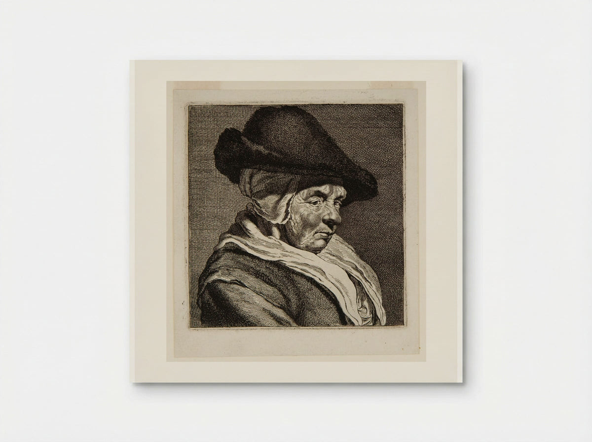 Bust of a Woman with a Cap - Johannes Visscher - Poster