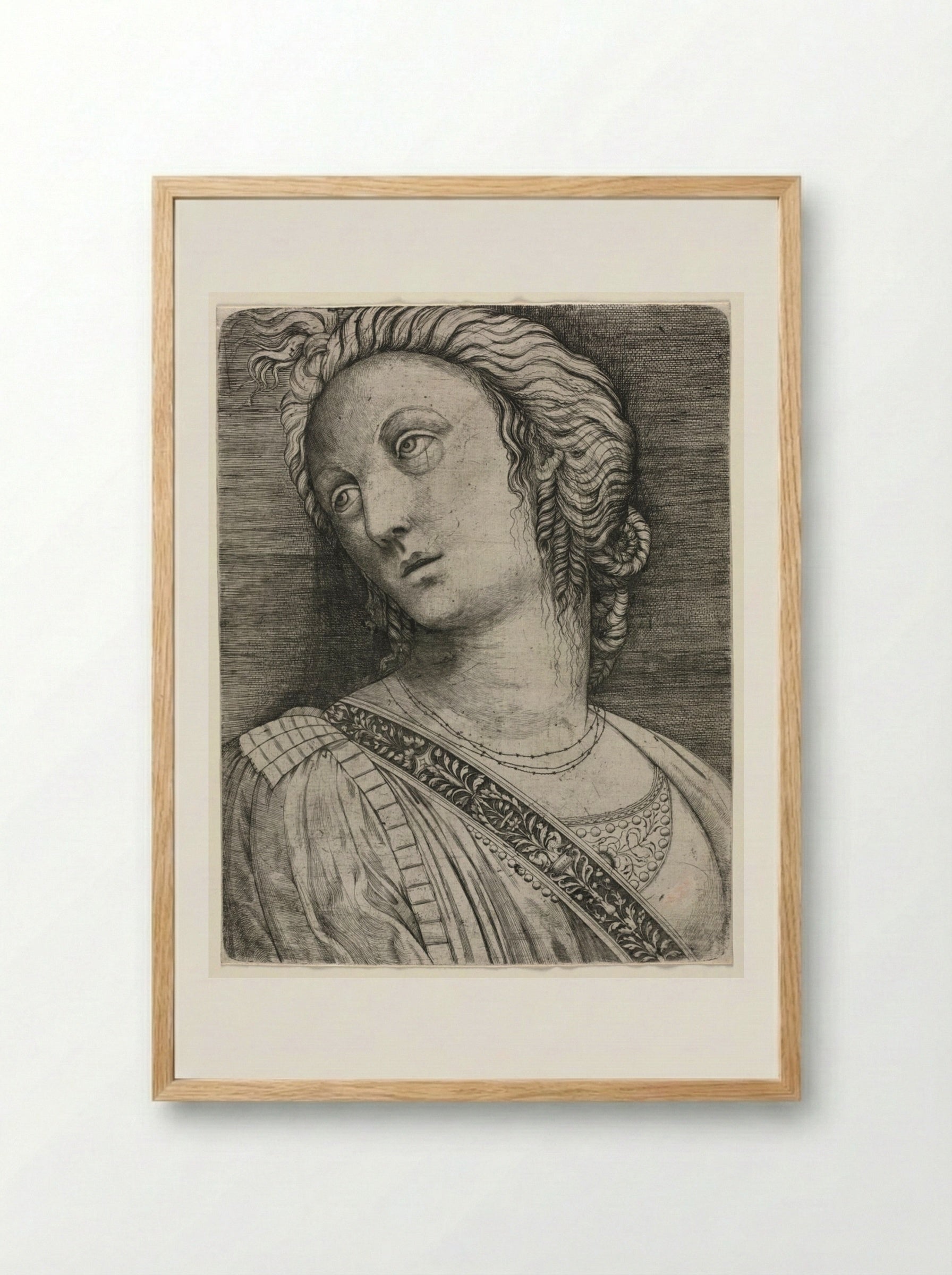 Bust of a Woman - Jacopo de' Barbari - Framed Print Wood