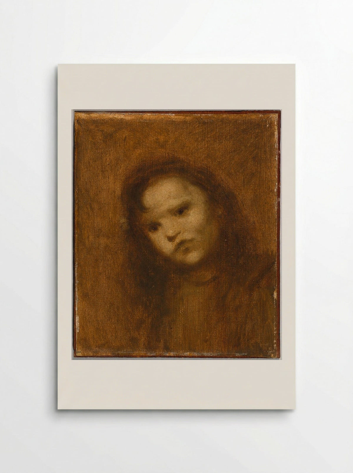 Bust of a Young Girl - Eugène Carrière - Poster