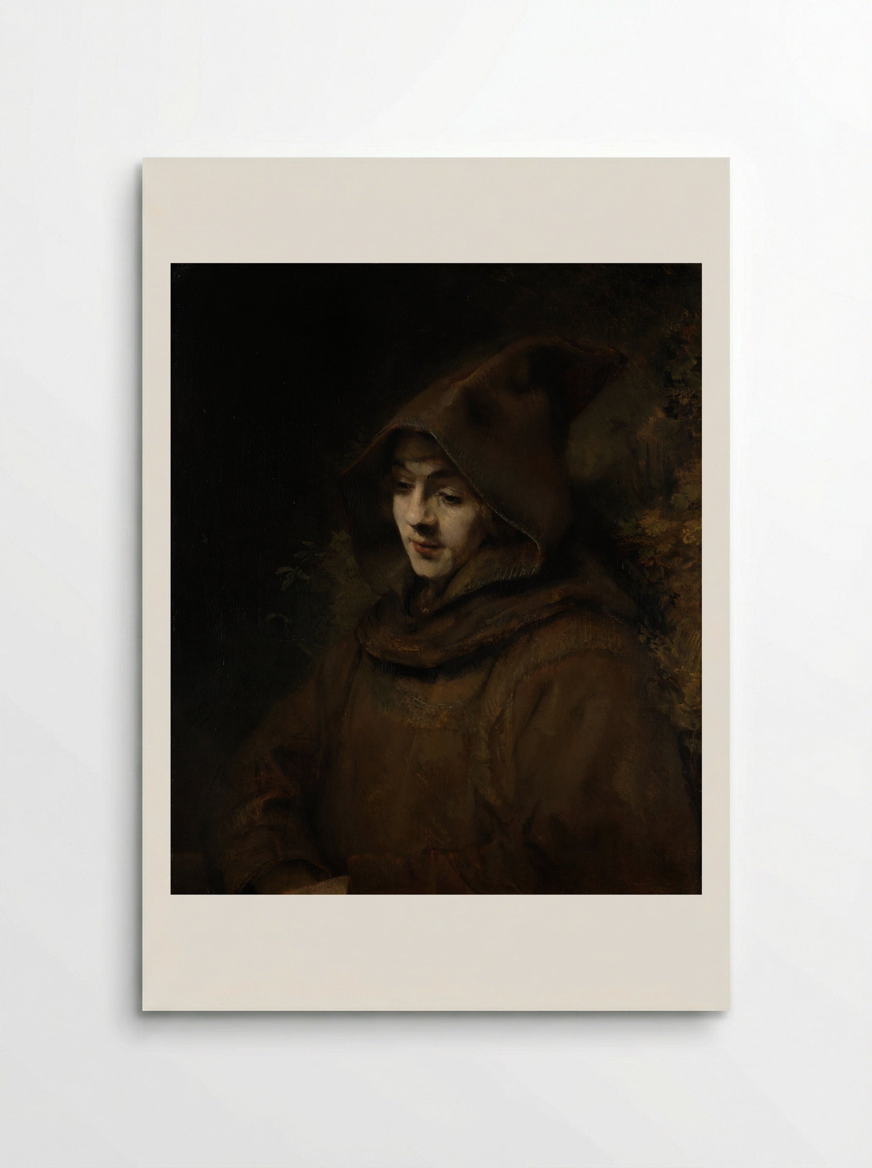 Bust of a Young Man (Titus as a Monk) - Rembrandt Harmensz. van Rijn - Poster