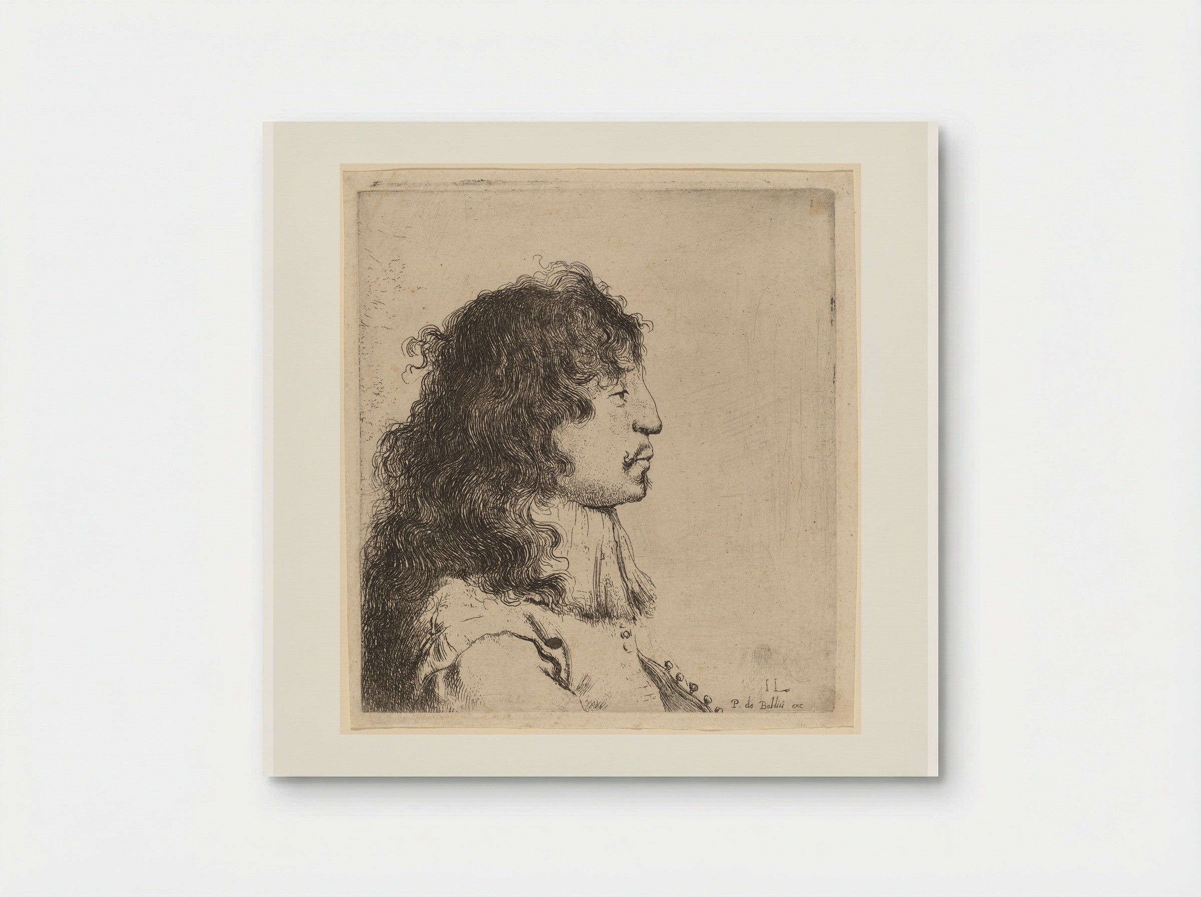 Bust of a Young Man in Profile, Facing Right - Jan Lievens - Poster