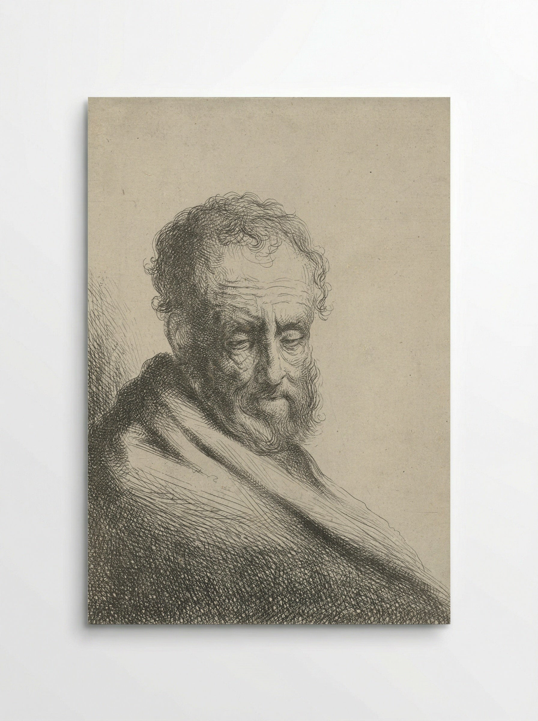 Bust of an Old Man - Jan van Noordt - Poster