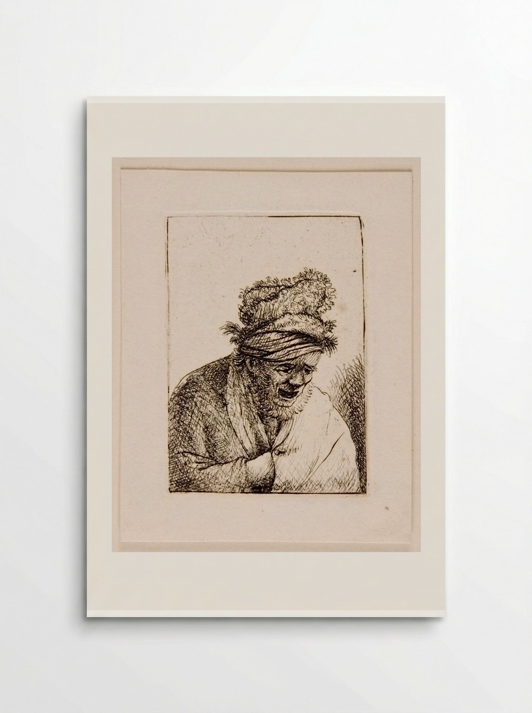 Bust of an old man - David Deuchar - Poster