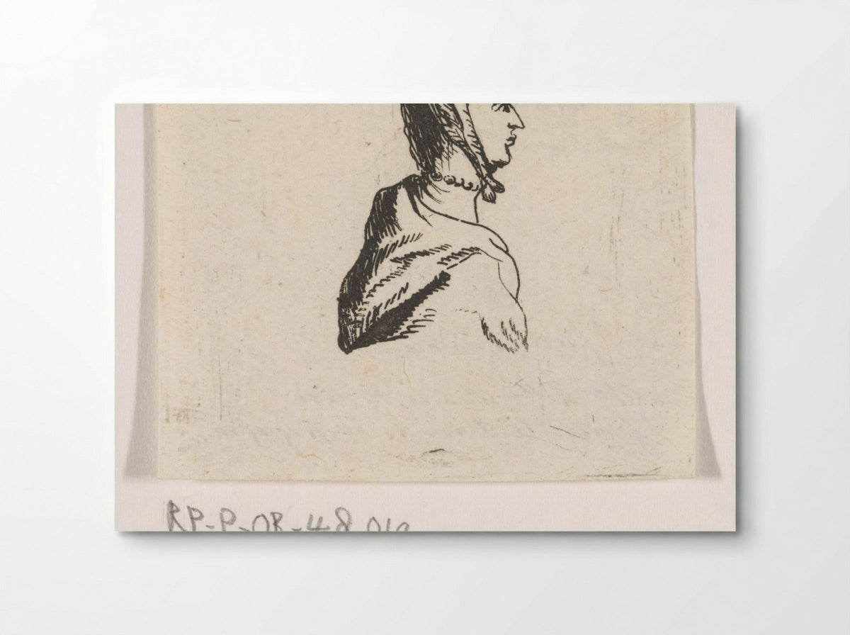Buste van jonge vrouw, naar rechts - Hendrik van Maarseveen - Poster