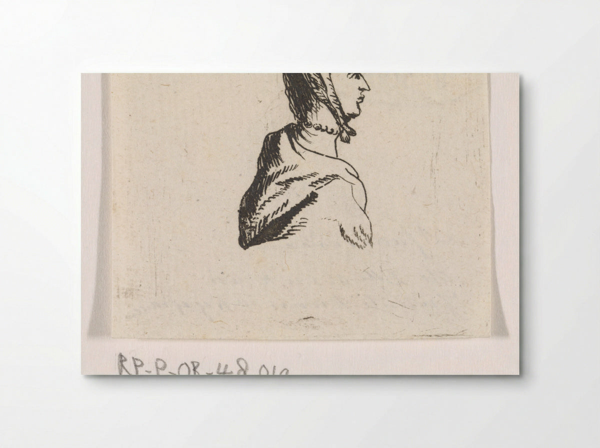 Buste van jonge vrouw, naar rechts - Hendrik van Maarseveen - Poster