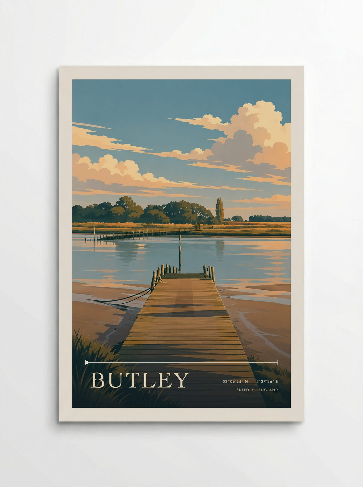 Butley, Suffolk | Travel Poster - Poster