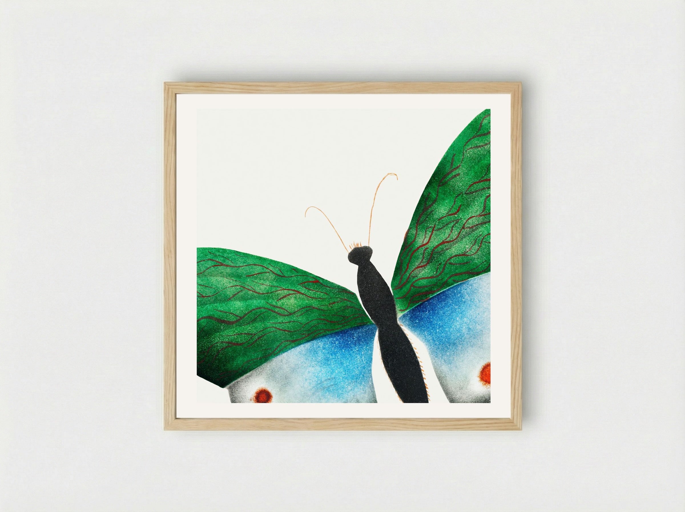 Butterfly - Mary Altha Nims - Framed Print Wood