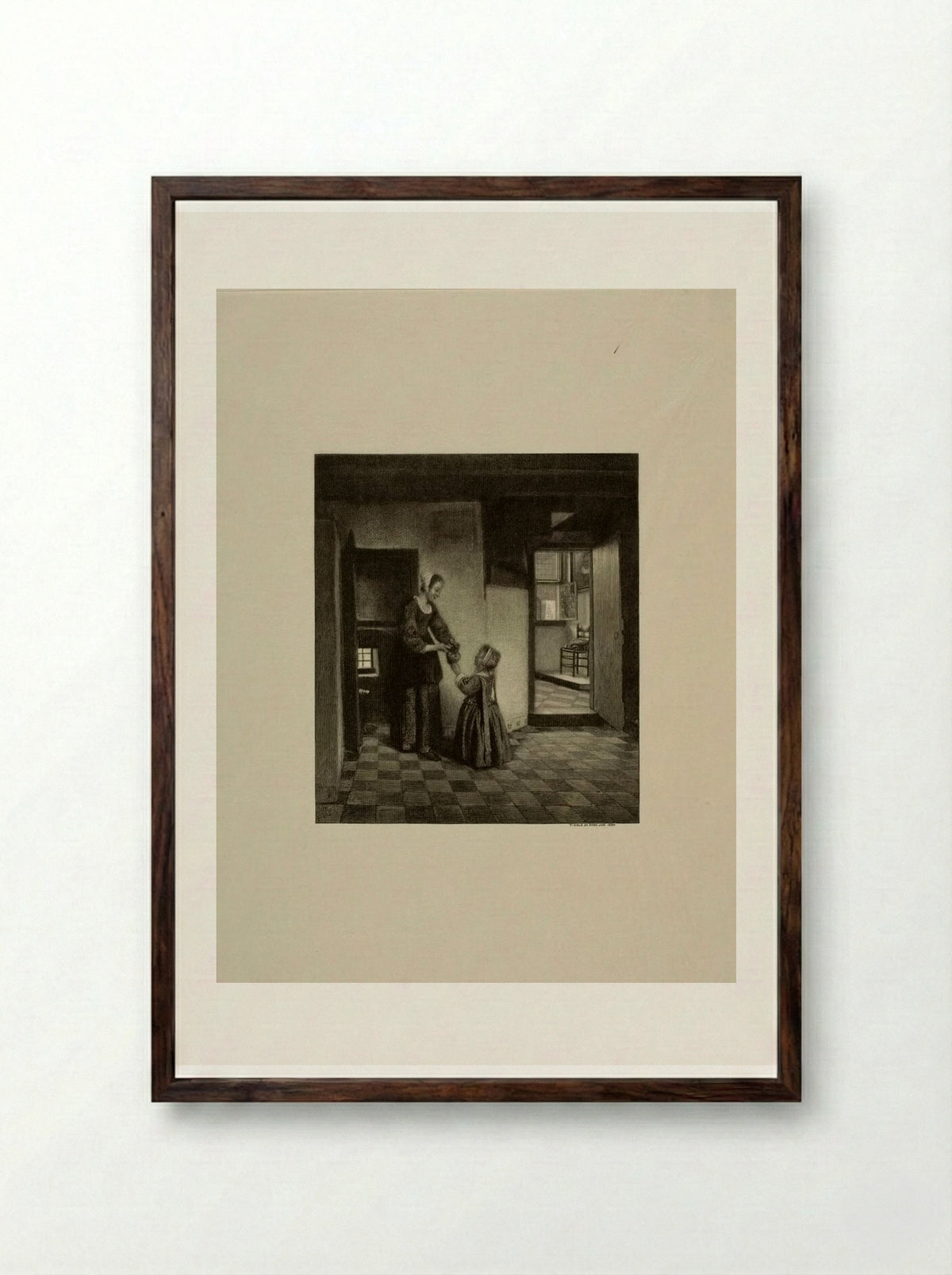 Buttery - Timothy Cole - Framed Print Dark Wood