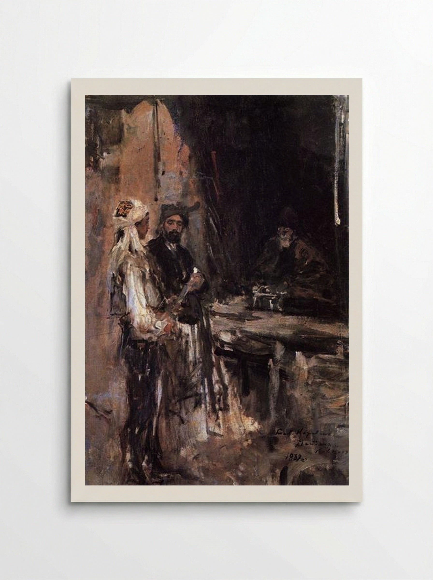 Buying a Dagger - Konstantin Korovin - Poster