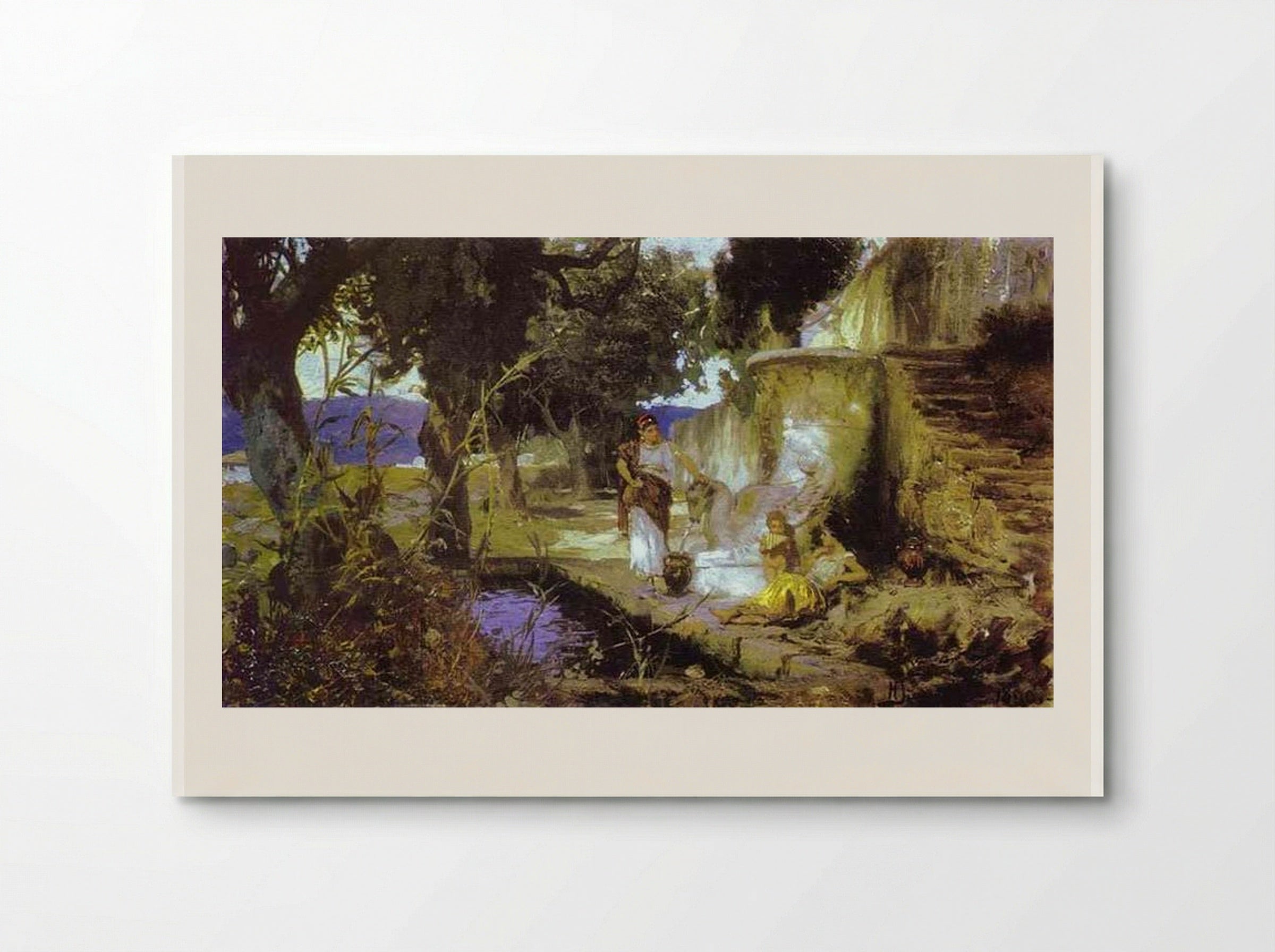 By a Pool - Henryk Siemiradzki - Poster