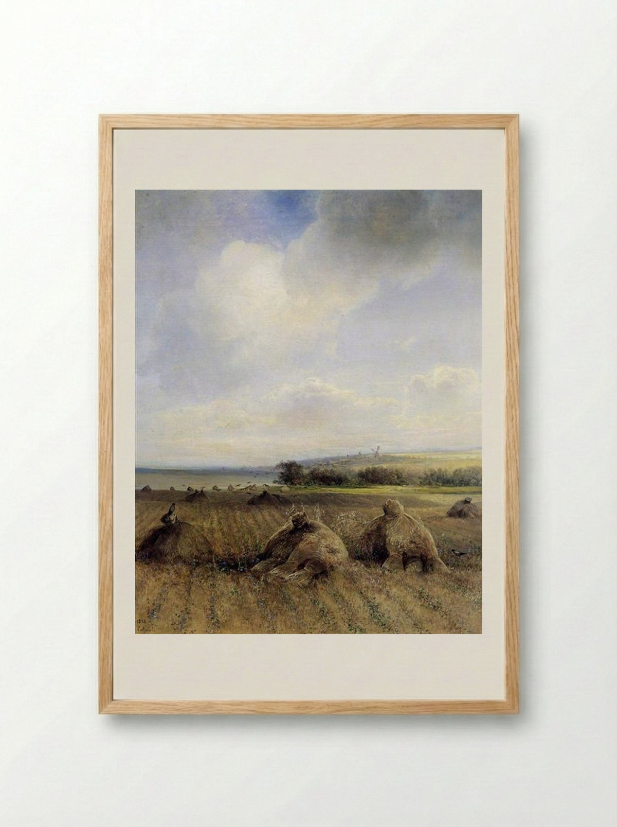 By late summer, on the Volga - Aleksey Savrasov - Framed Print Wood