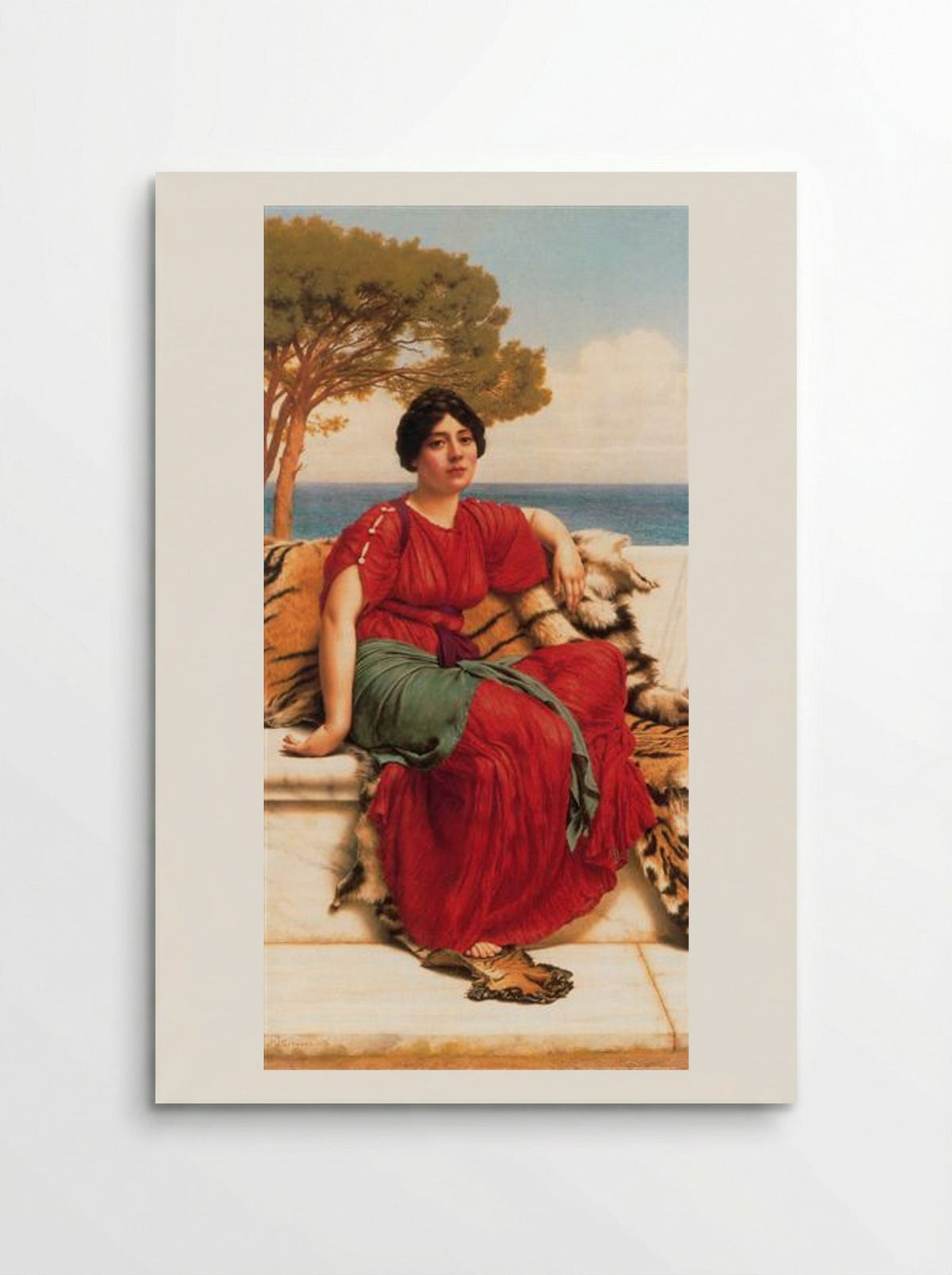 By the Blue Ionian Sea - John William Godward - Poster
