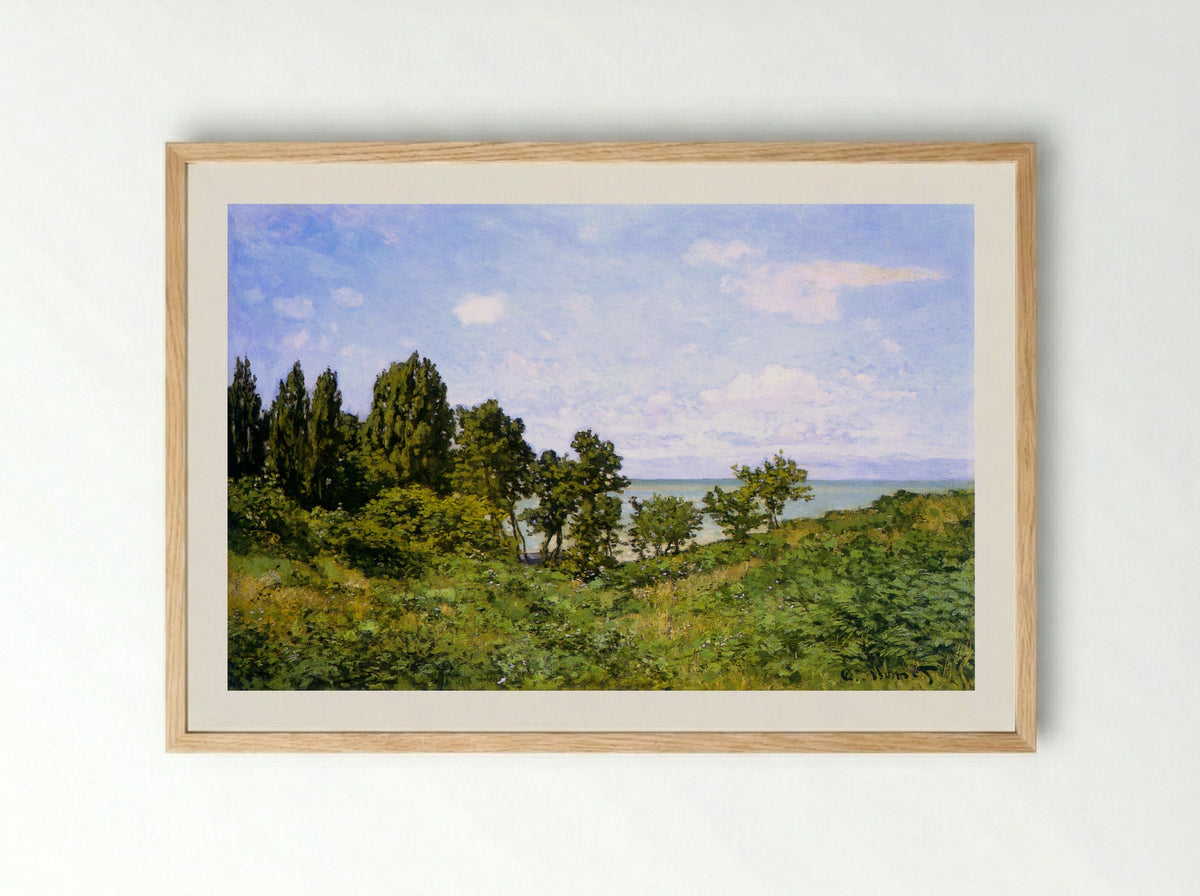 By the Sea - Claude Monet - Framed Print Wood