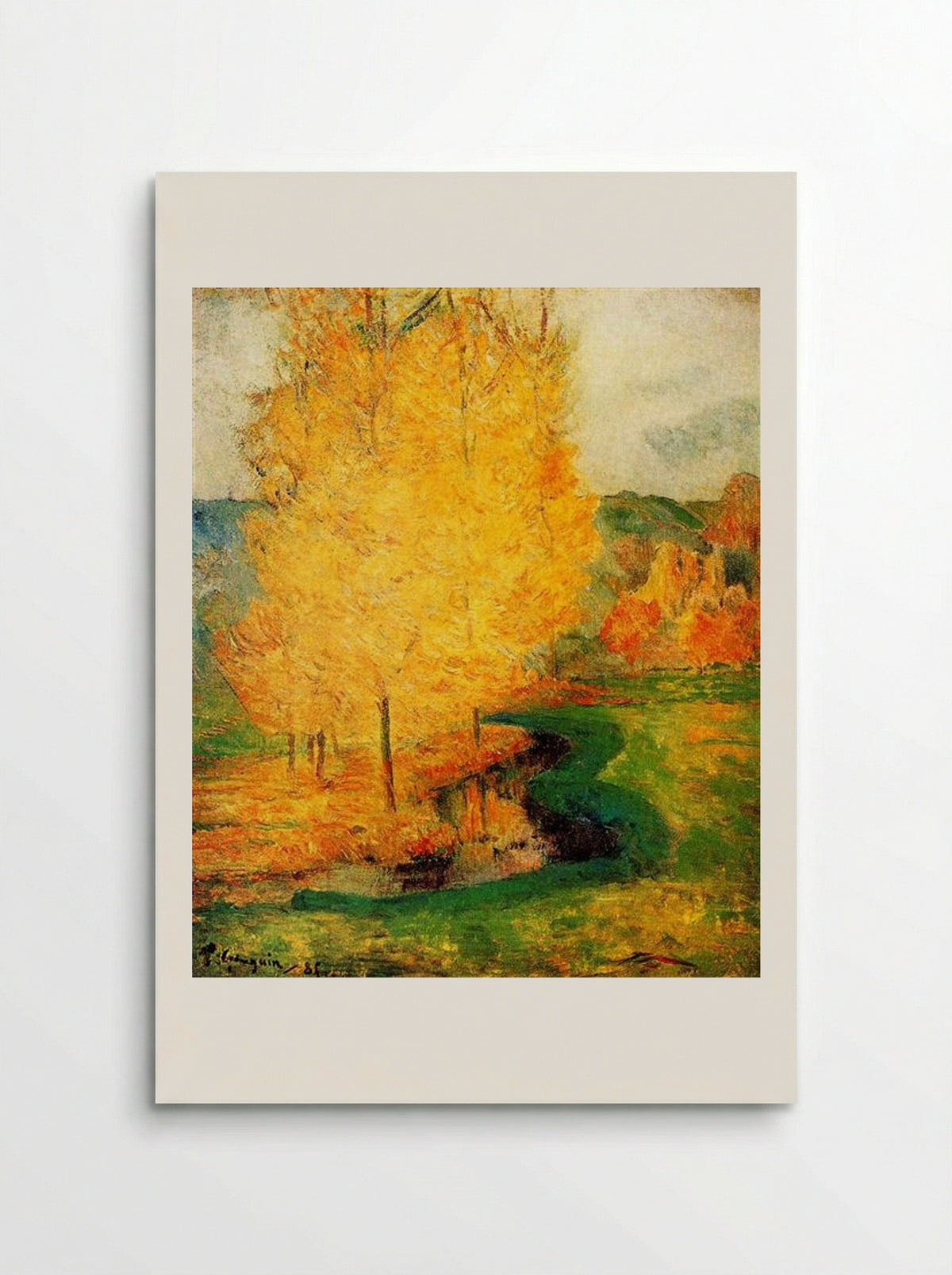 By the Stream, Autumn - Paul Gauguin - Poster