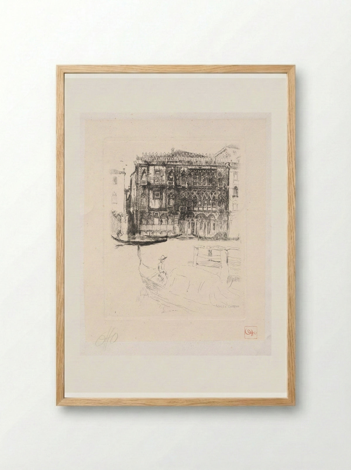 Cà d'Oro, Venice - Otto H. Bacher - Framed Print Wood