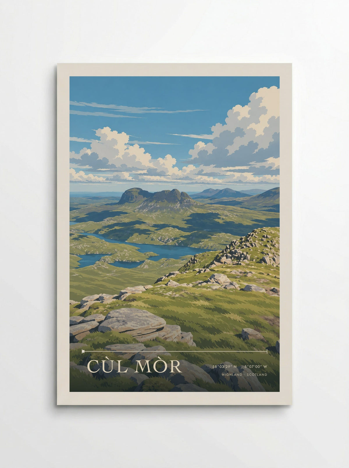 Cùl Mòr, Highland | Travel Poster - Poster