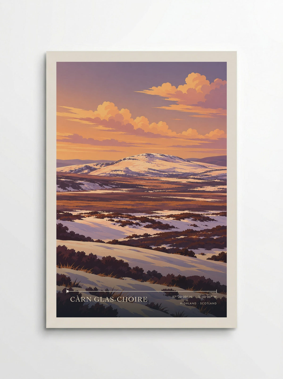 Càrn Glas-choire, Highland | Travel Poster - Poster