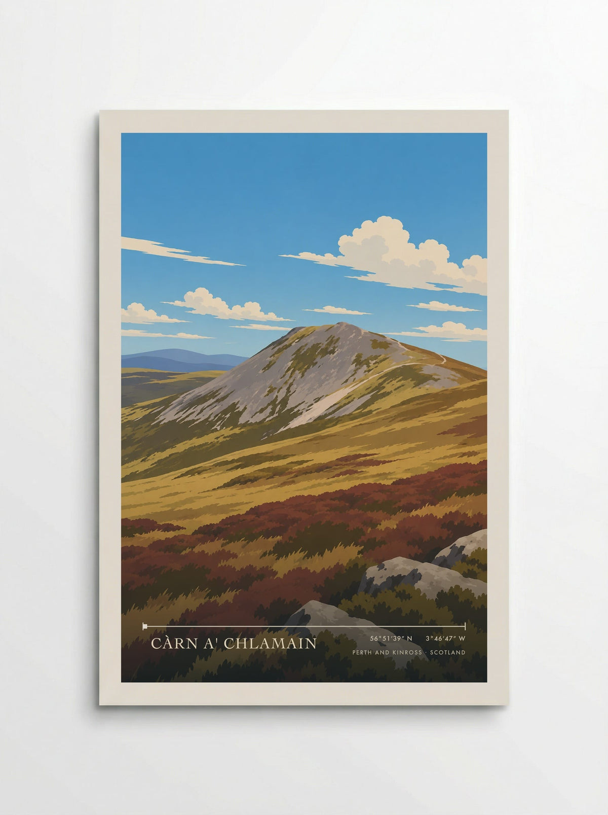 Càrn a' Chlamain, Perth and Kinross | Travel Poster - Poster
